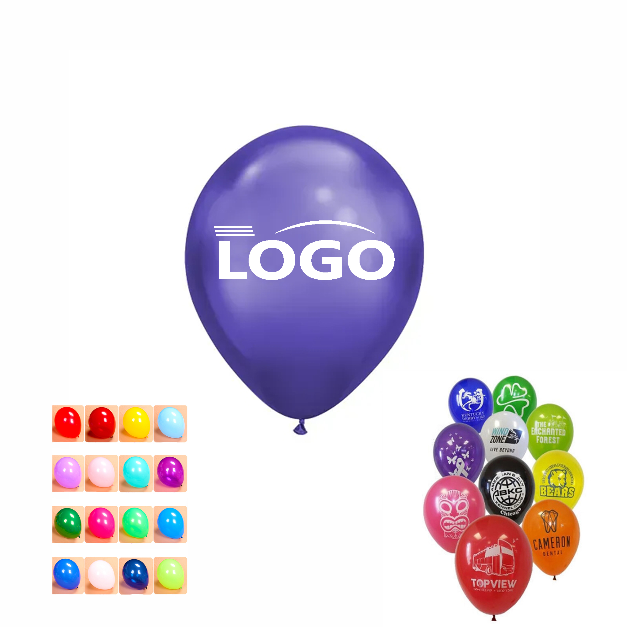 12" Custom Latex Balloons-9 MOQ 100pcs 2