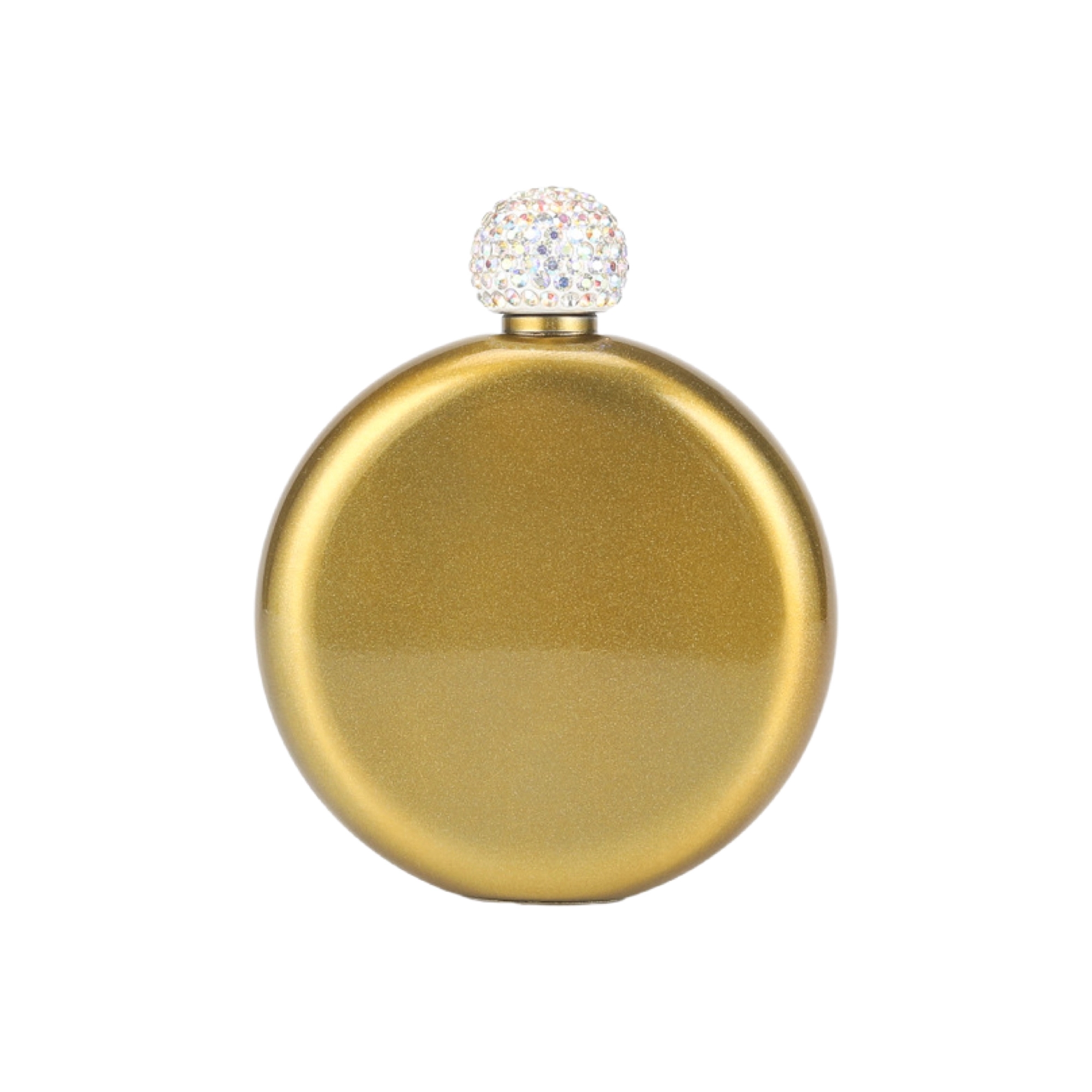 5oz Stainless Steel Wine Flask With Rhinestone Cap 1