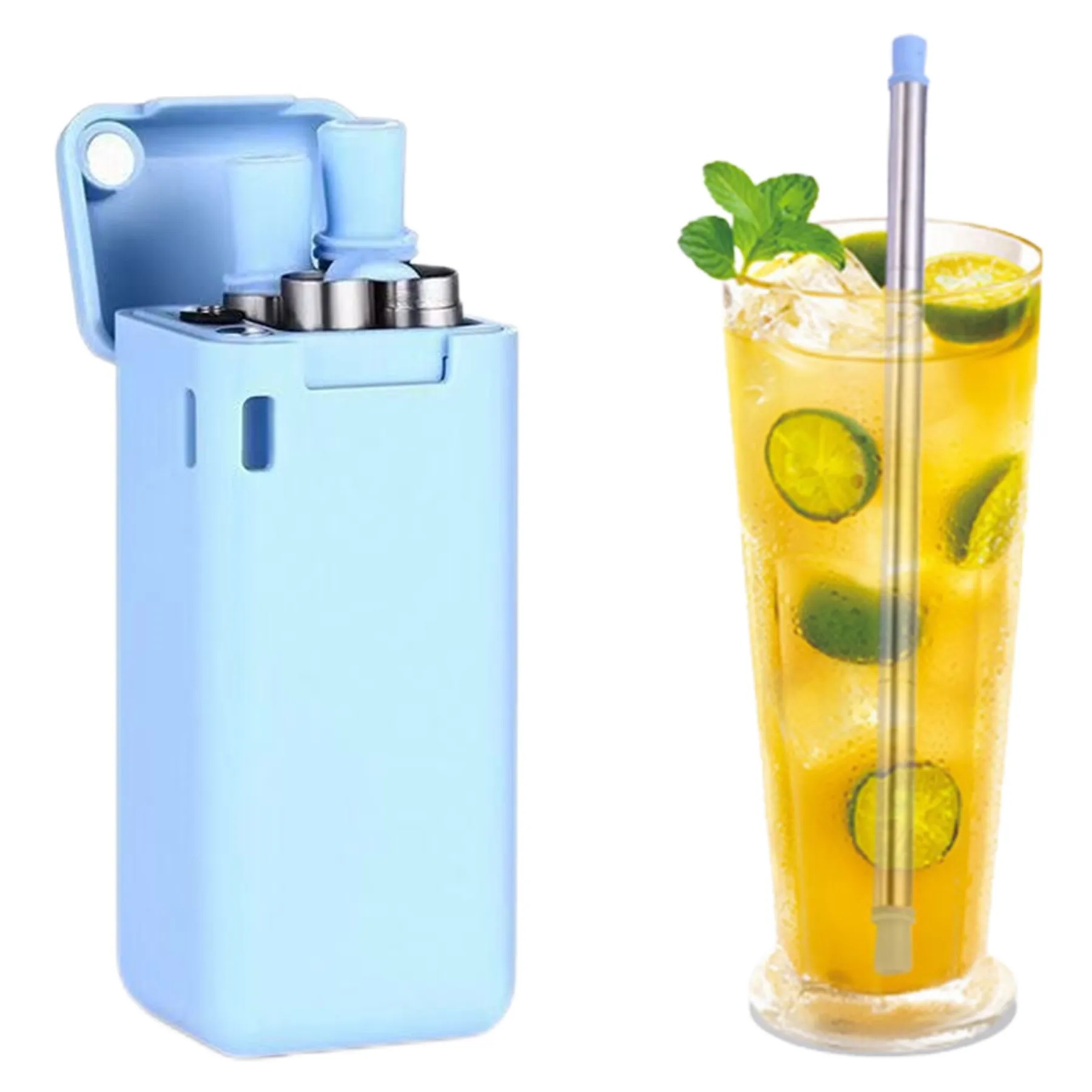 Folding Stainless Steel Straws 12