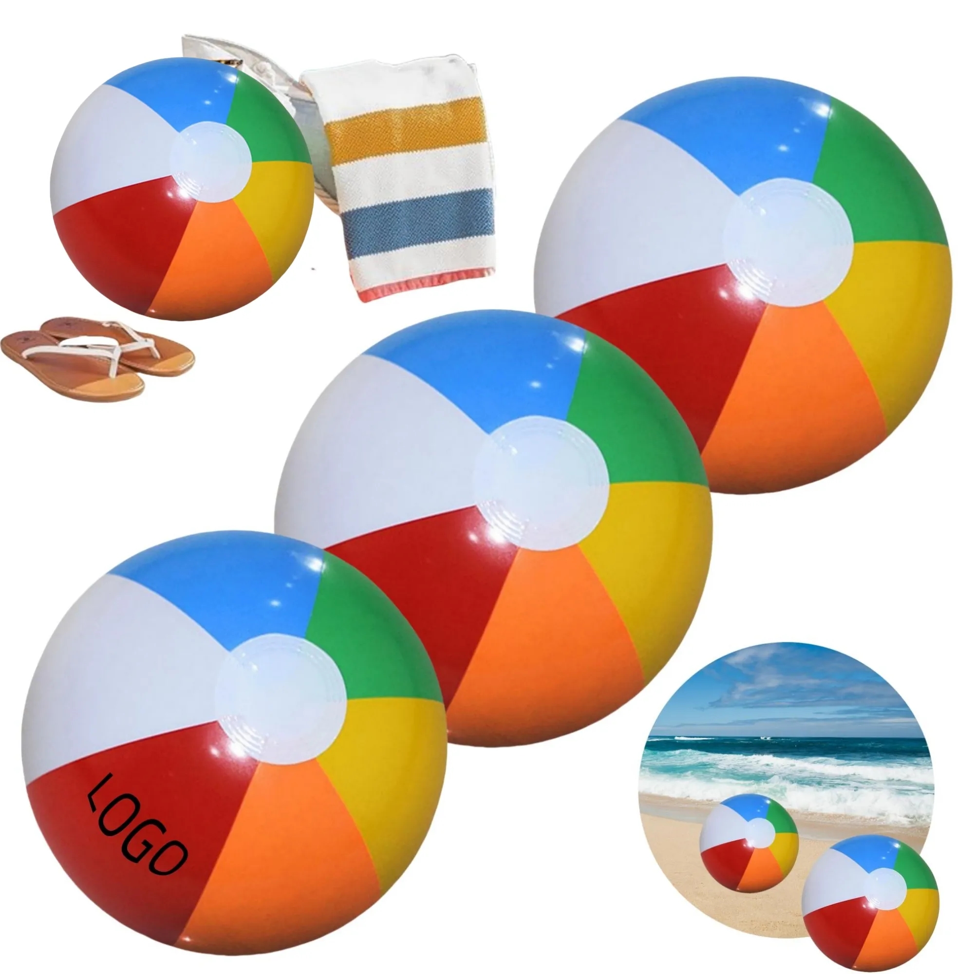 12" PVC Inflatable Beach Ball 2
