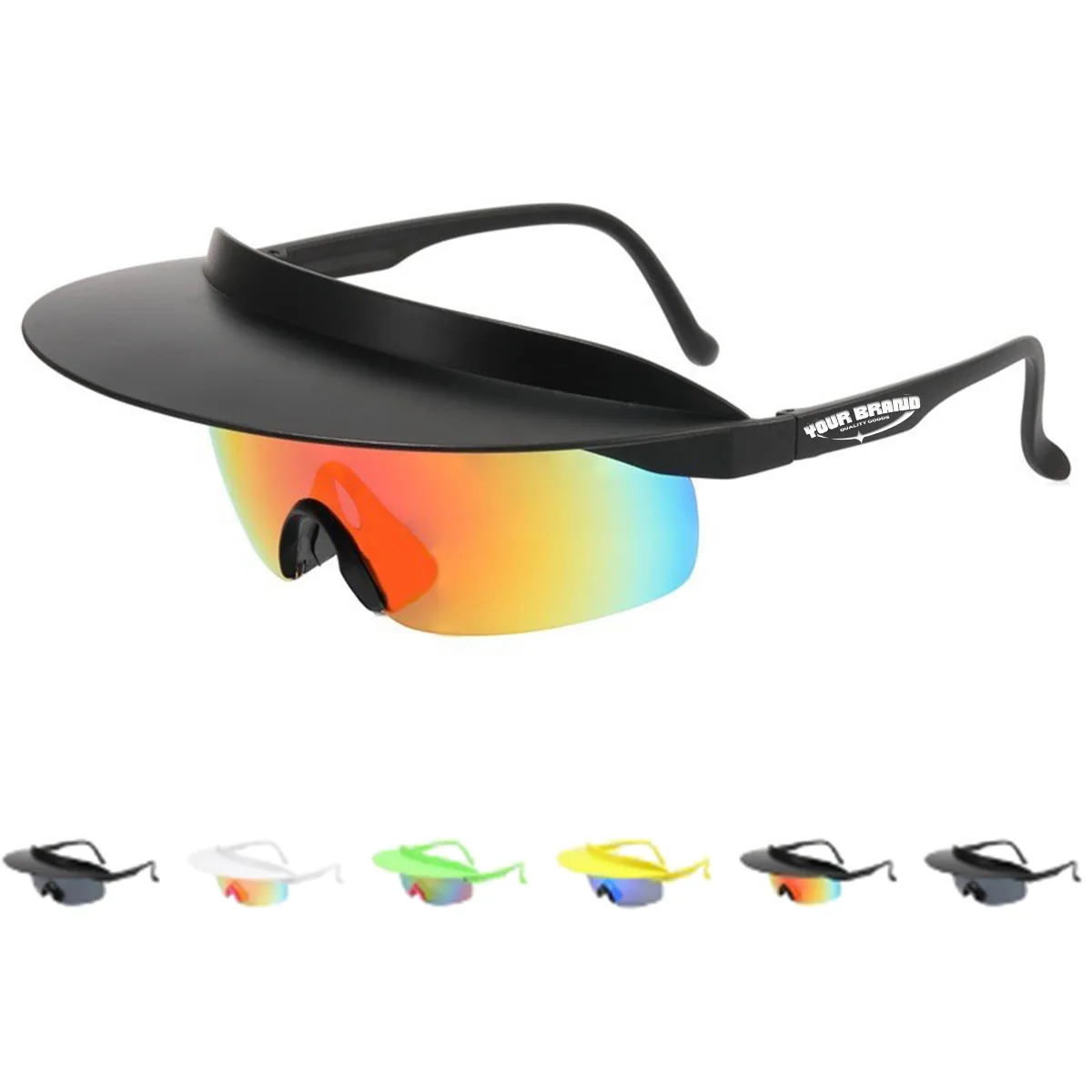 Outdoor Travel Cycling Unisex Visor Sports Hat Sunglasses 2
