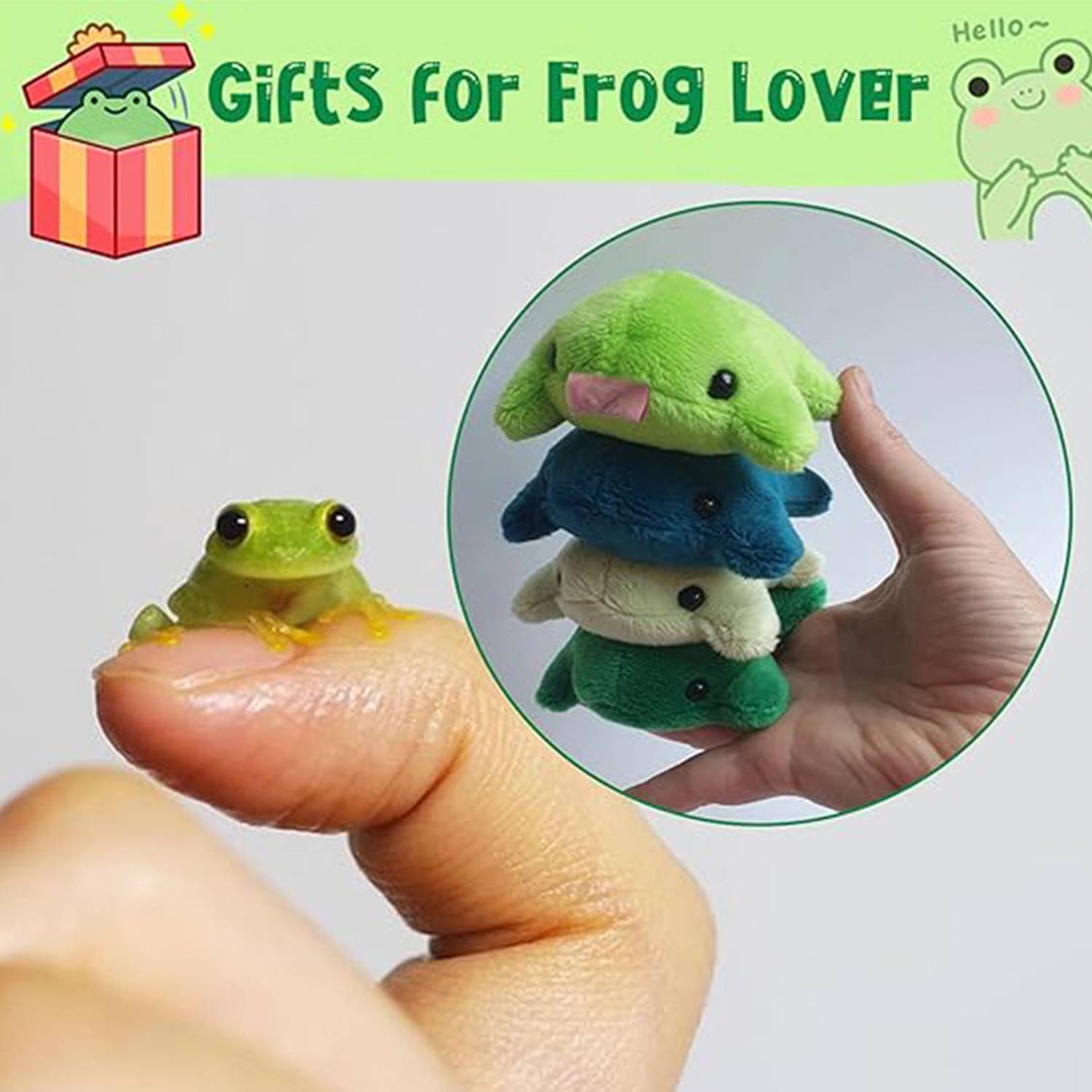 Cute Cartoon Frog Plush Toy Keychain Bag Charm Pendant 5
