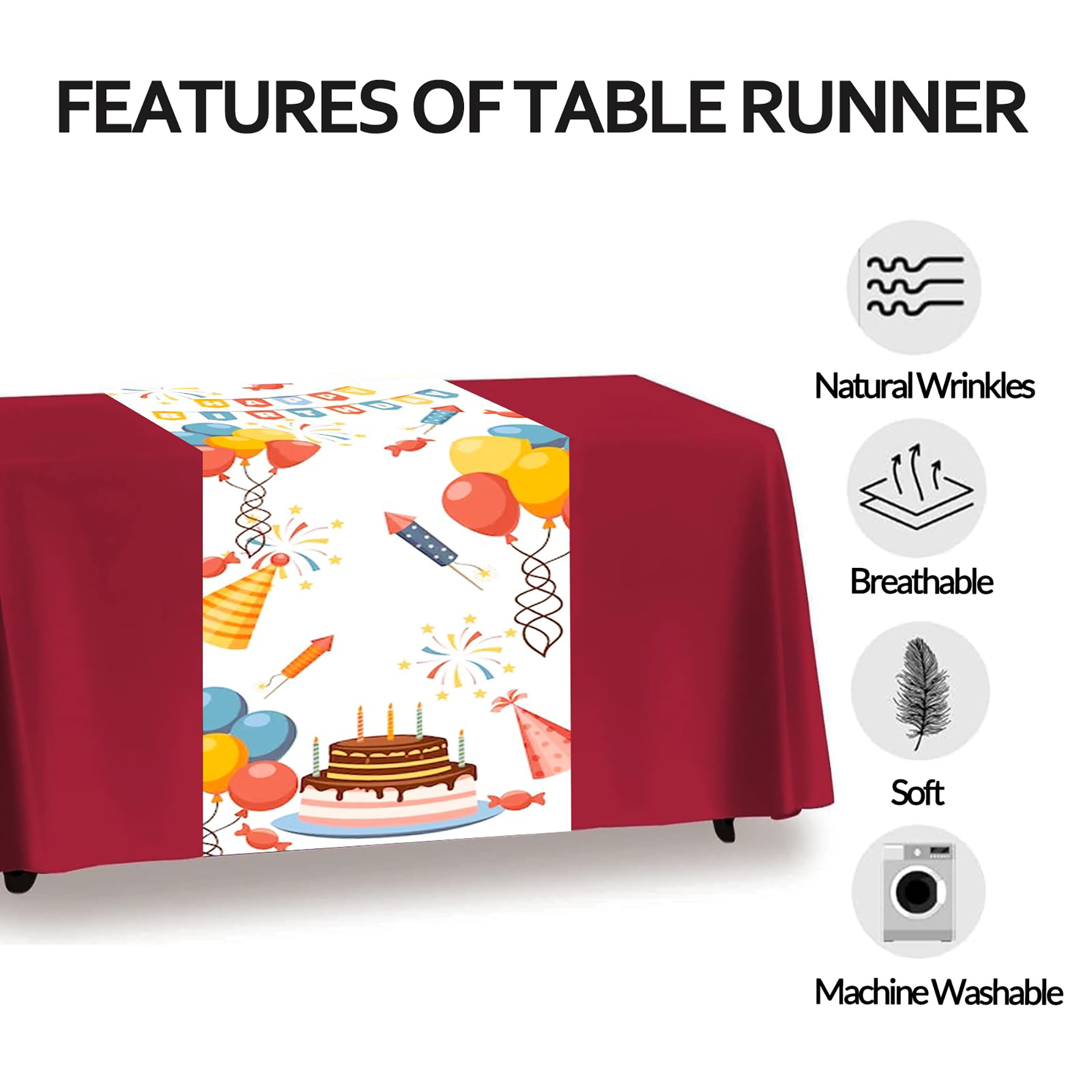 Custom Colored Tablecloths and Table Banners 2