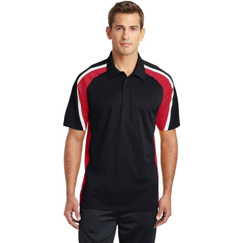 Sport-Tek Tricolor Micropique Sport-Wick Polo. 8
