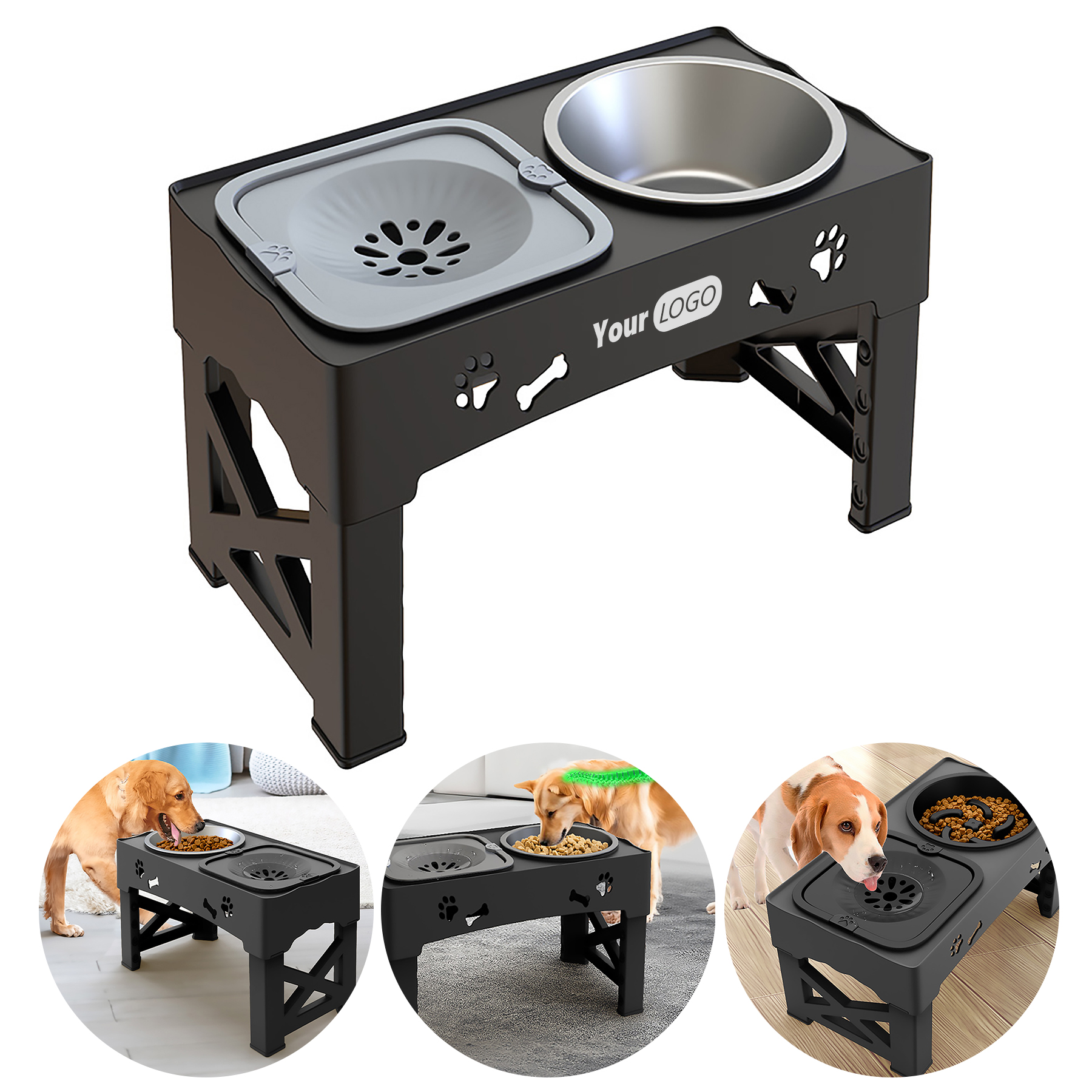 Stainless Steel Dual Bowl Integrated Lifting Feeder 3