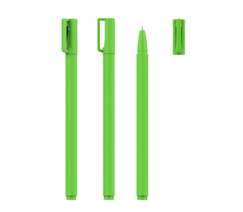 Slender Plastic Pen with Cap 10