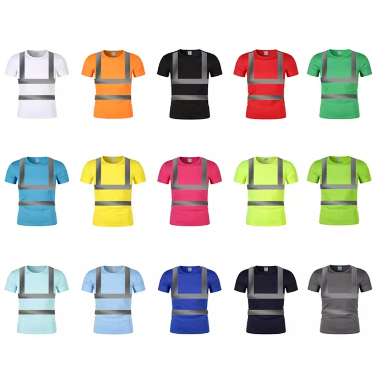 High Visibility Reflective Safety Polo Shirt Quick Dry 7