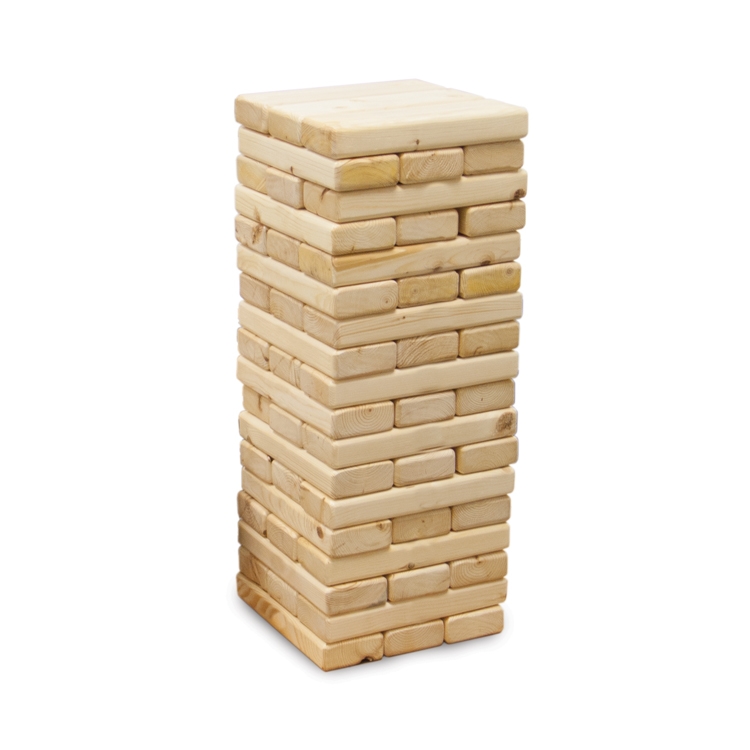 Jumbo Toppling Tower Blocks Game (Blank) 1