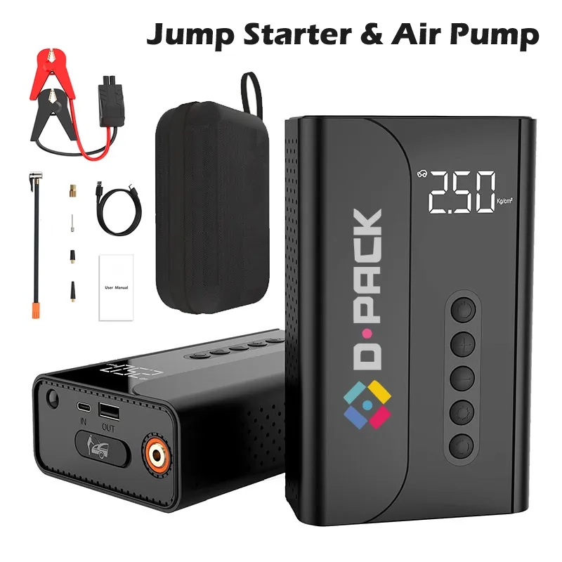 4 in 1 Jump Starter with Air Compressor 5