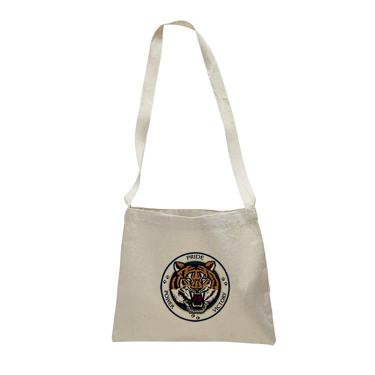 12 oz. Natural Color Cotton Canvas Small Messenger Bag 5