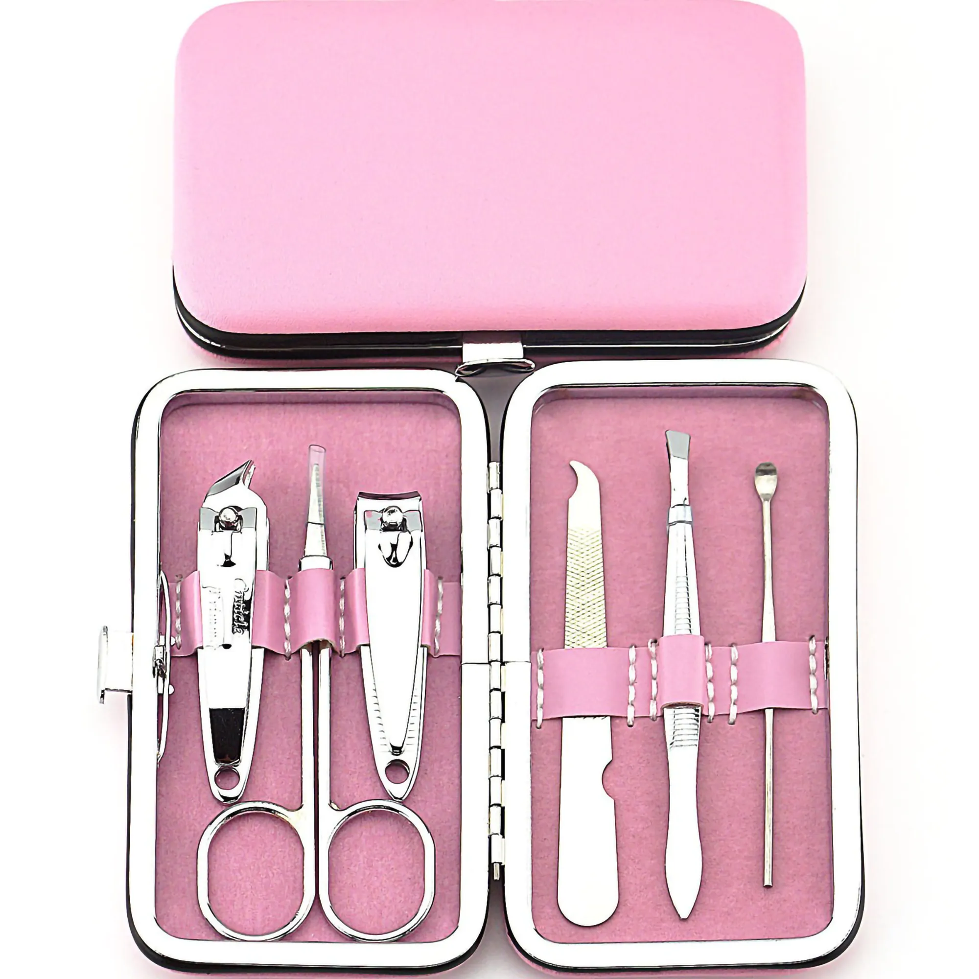 MOQ 100PCS Color Stainless Steel Nail Clippers Set 7 Pieces 3
