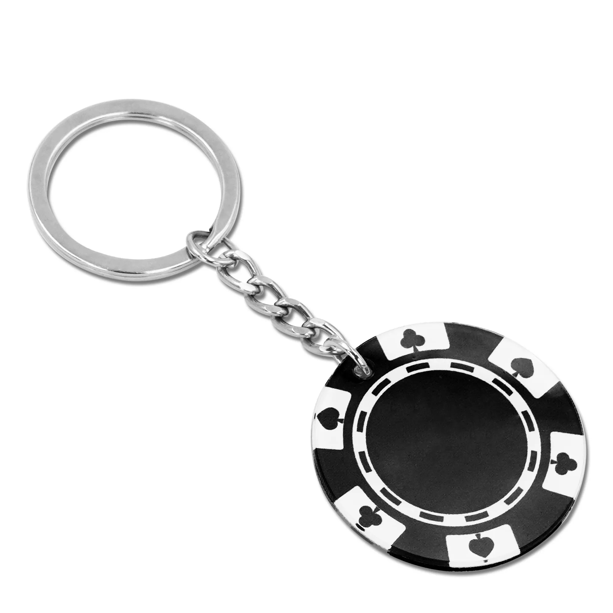 Full Color Acrylic Poker Chip Keychain 3