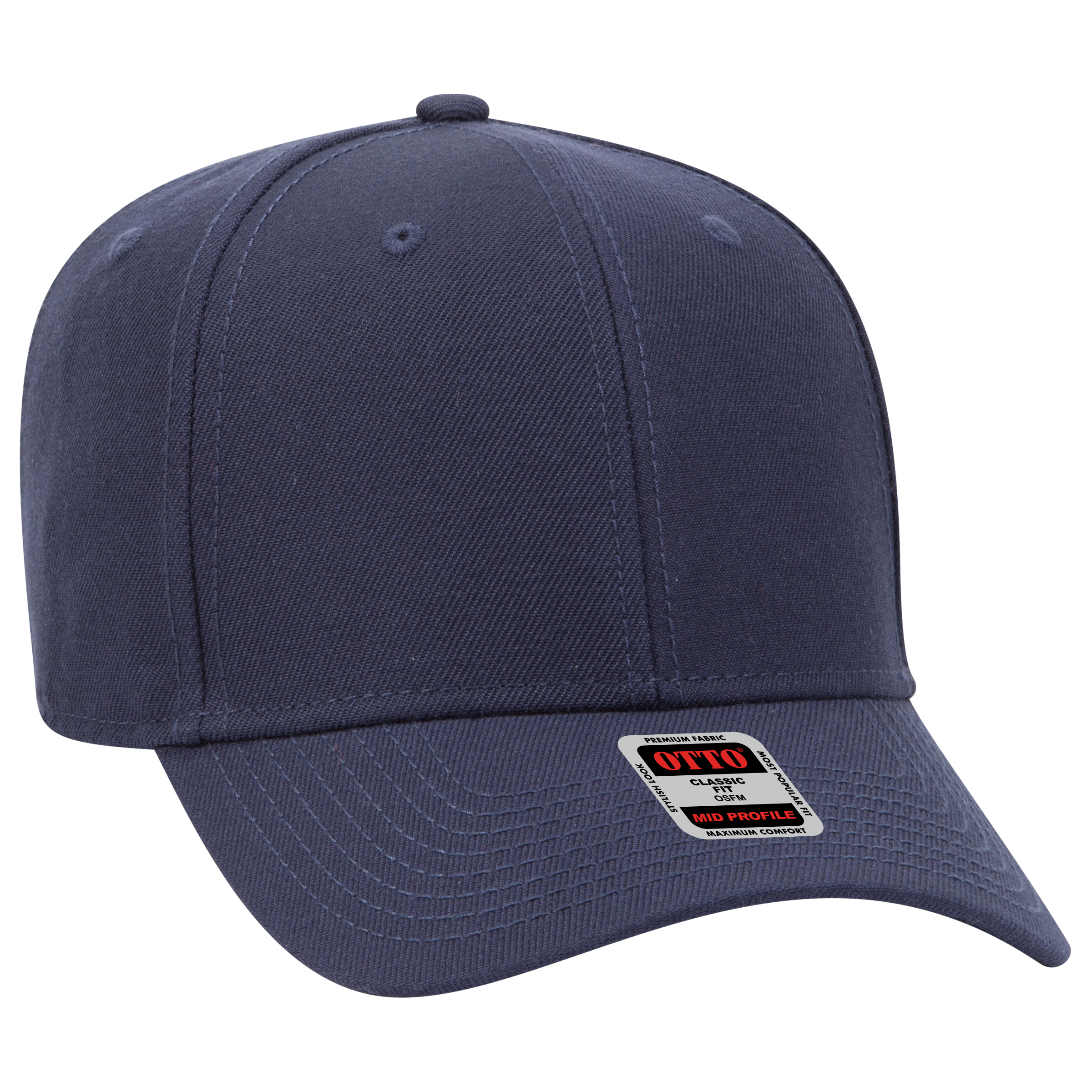 OTTO CAP® 6 Panel Mid Profile Baseball Cap 118