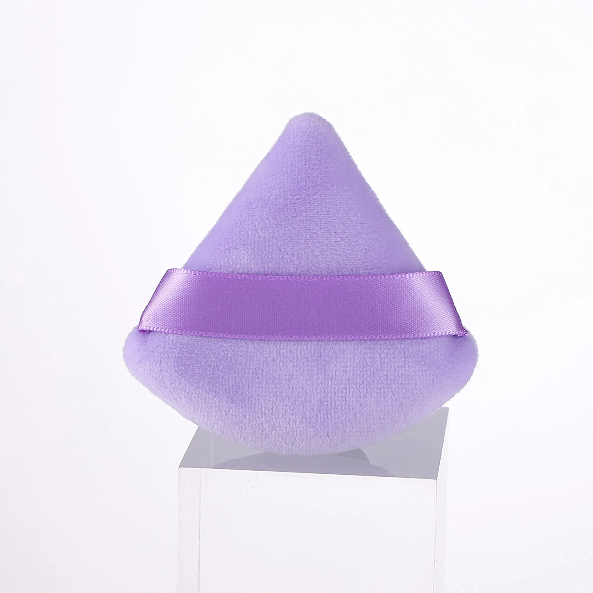 Triangle Powder Puff Makeup Velour Cosmetic Blender Sponge 3