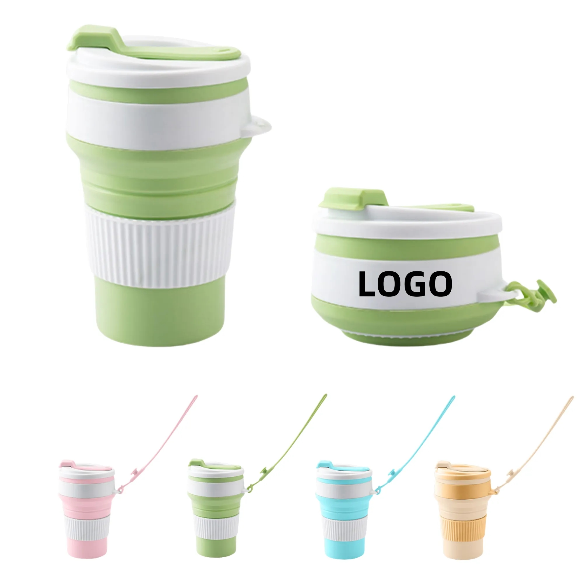 12oz Portable Silicone Collapsible Cup 2