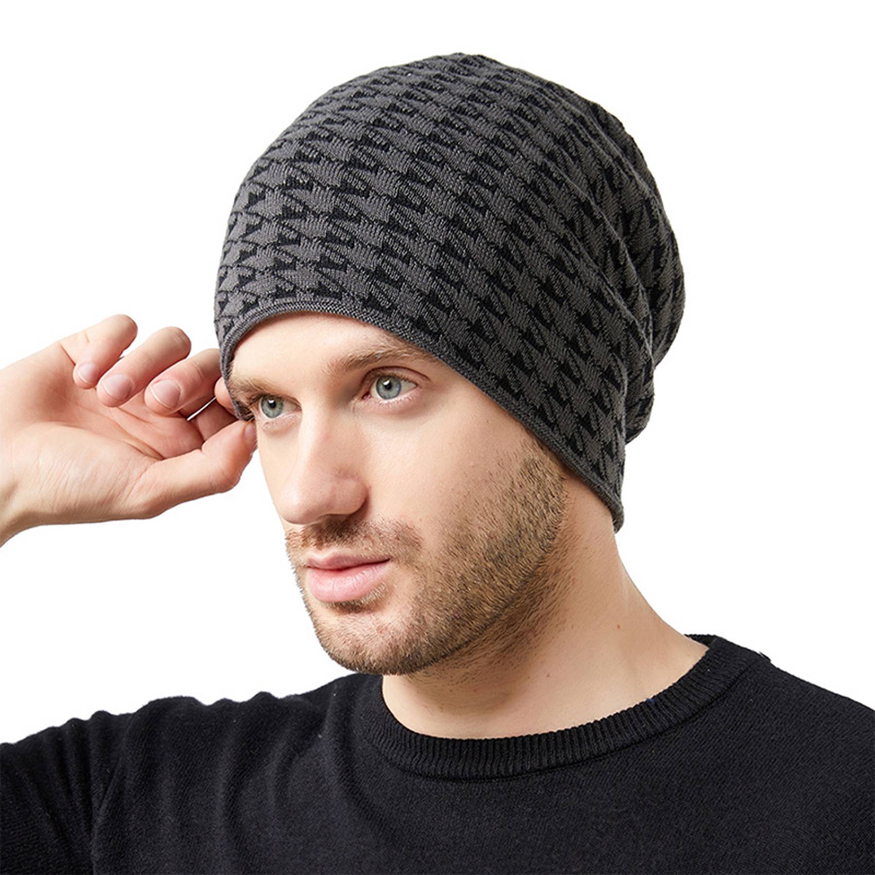 Mens Plus Fleece Ear Protection Hat 11