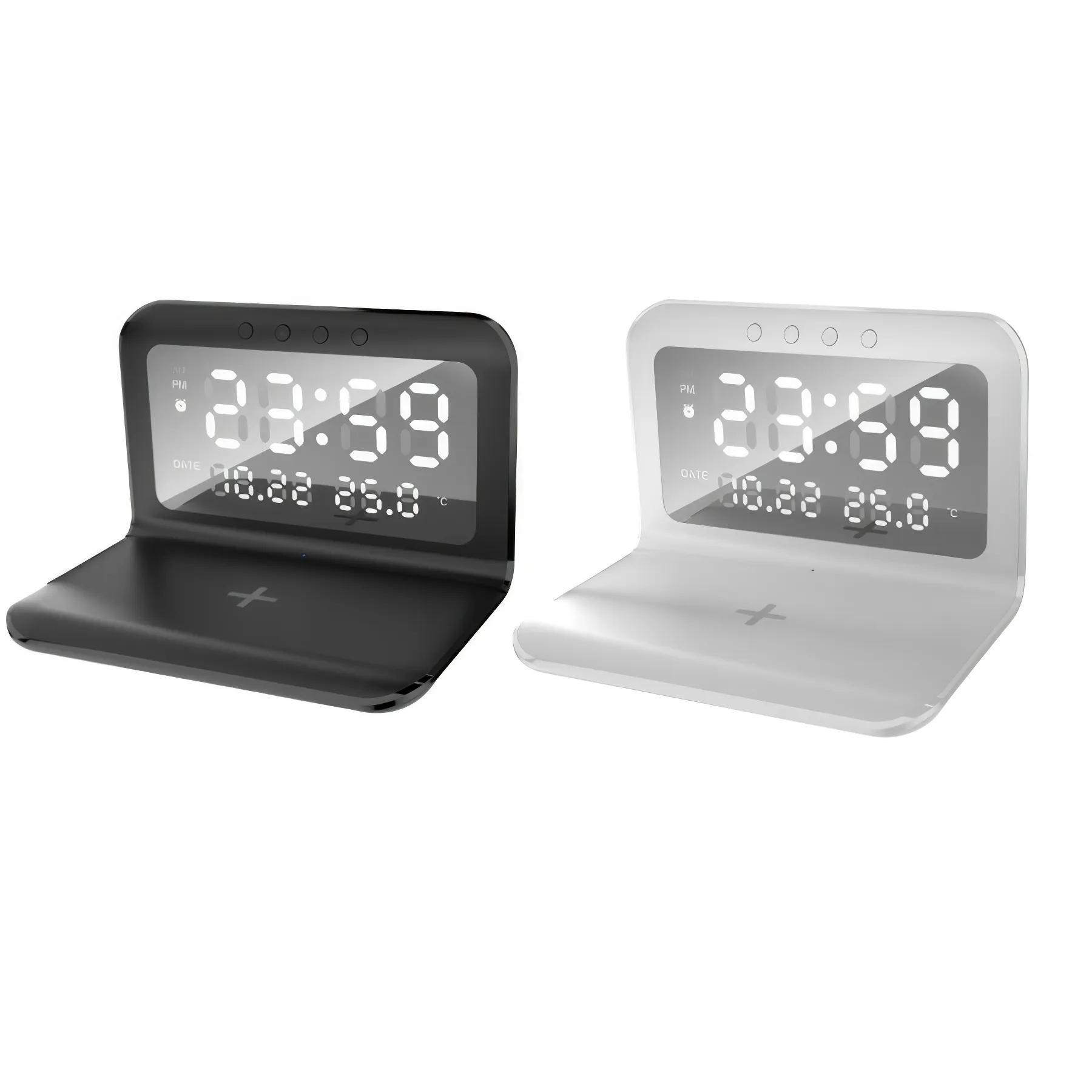 Foldable Alarm Clock Wireless Charger 3