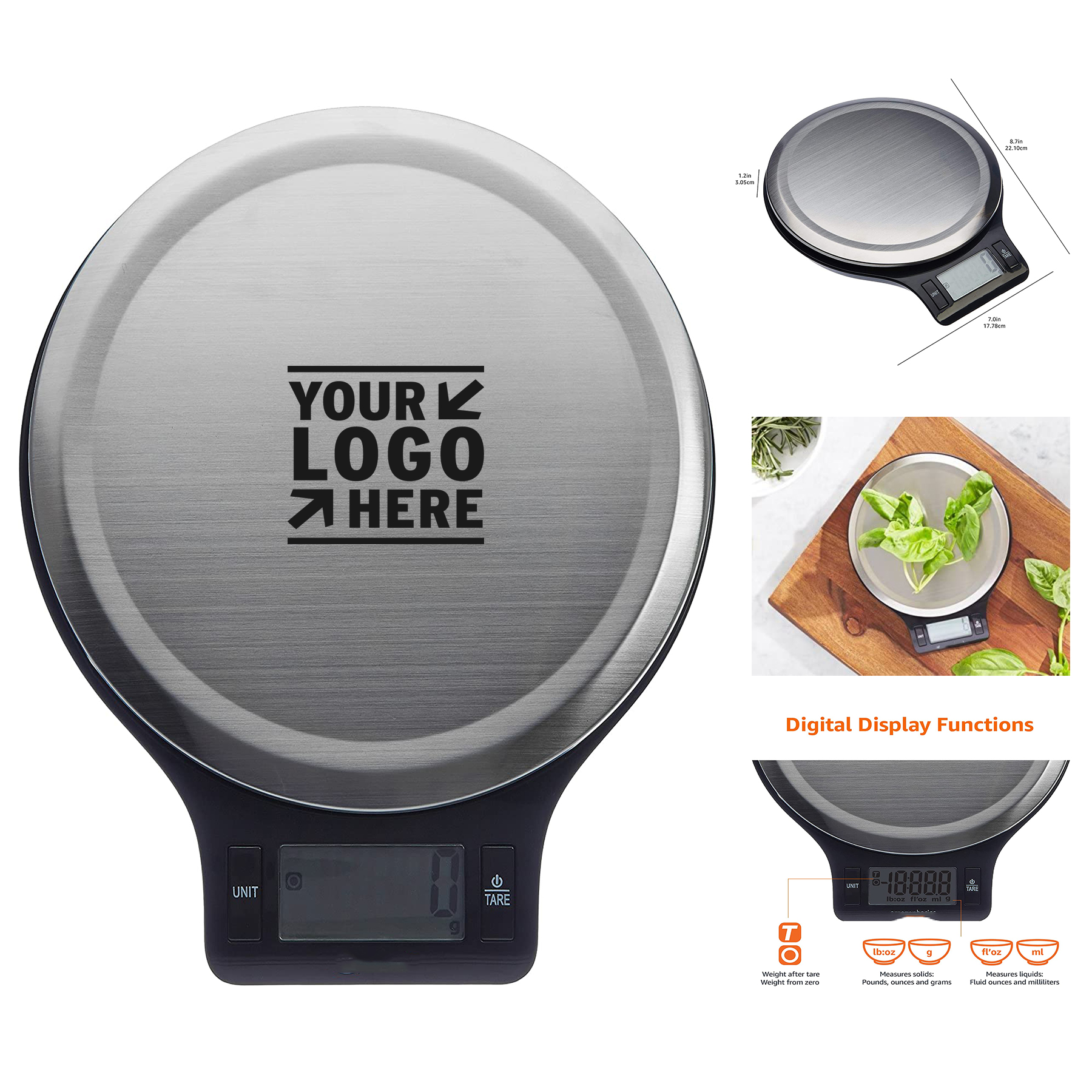 Stainless Steel Digital Kitchen Scale