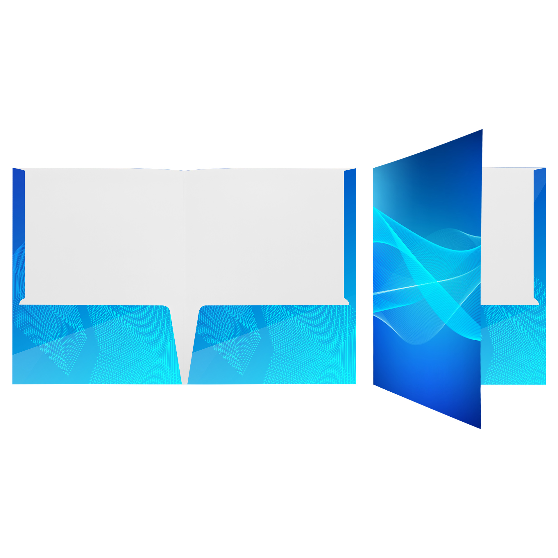 250gsm White Paper Card Folder With UV Gloss For A4 Paper 3
