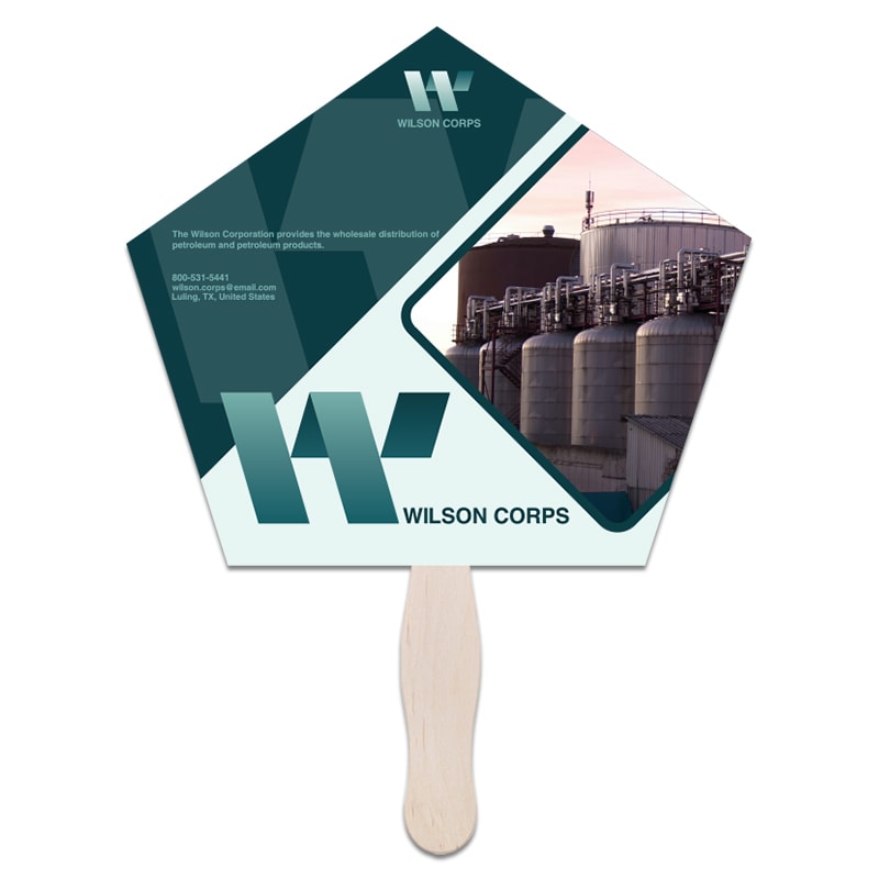 Pentagon Hand Fans 3