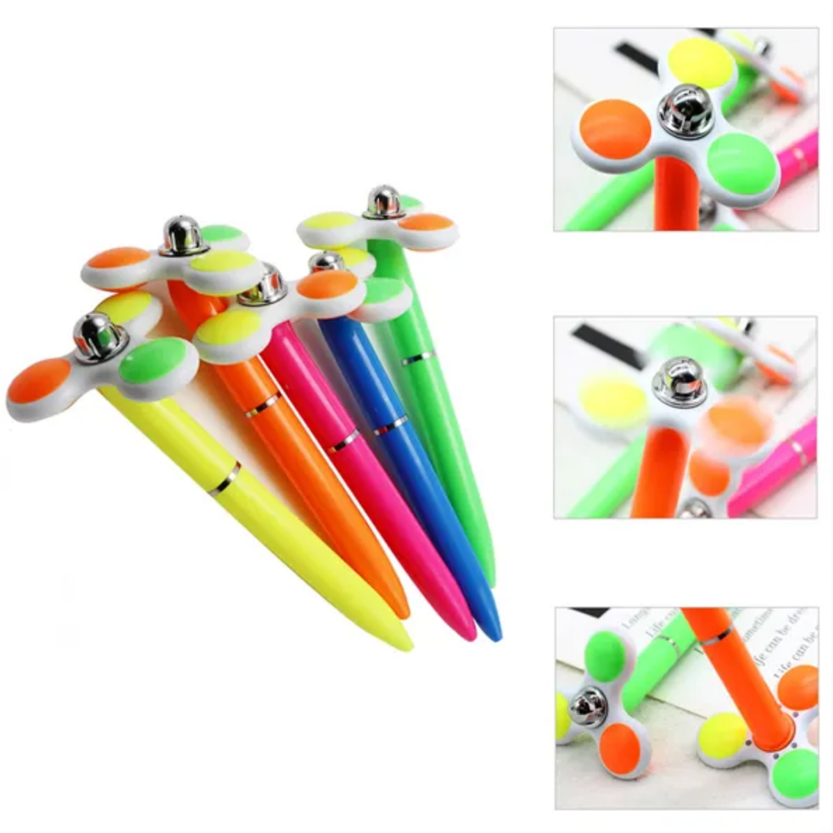 Plastic Fidget Spinner Ballpoint Pen with Custom Logo 7