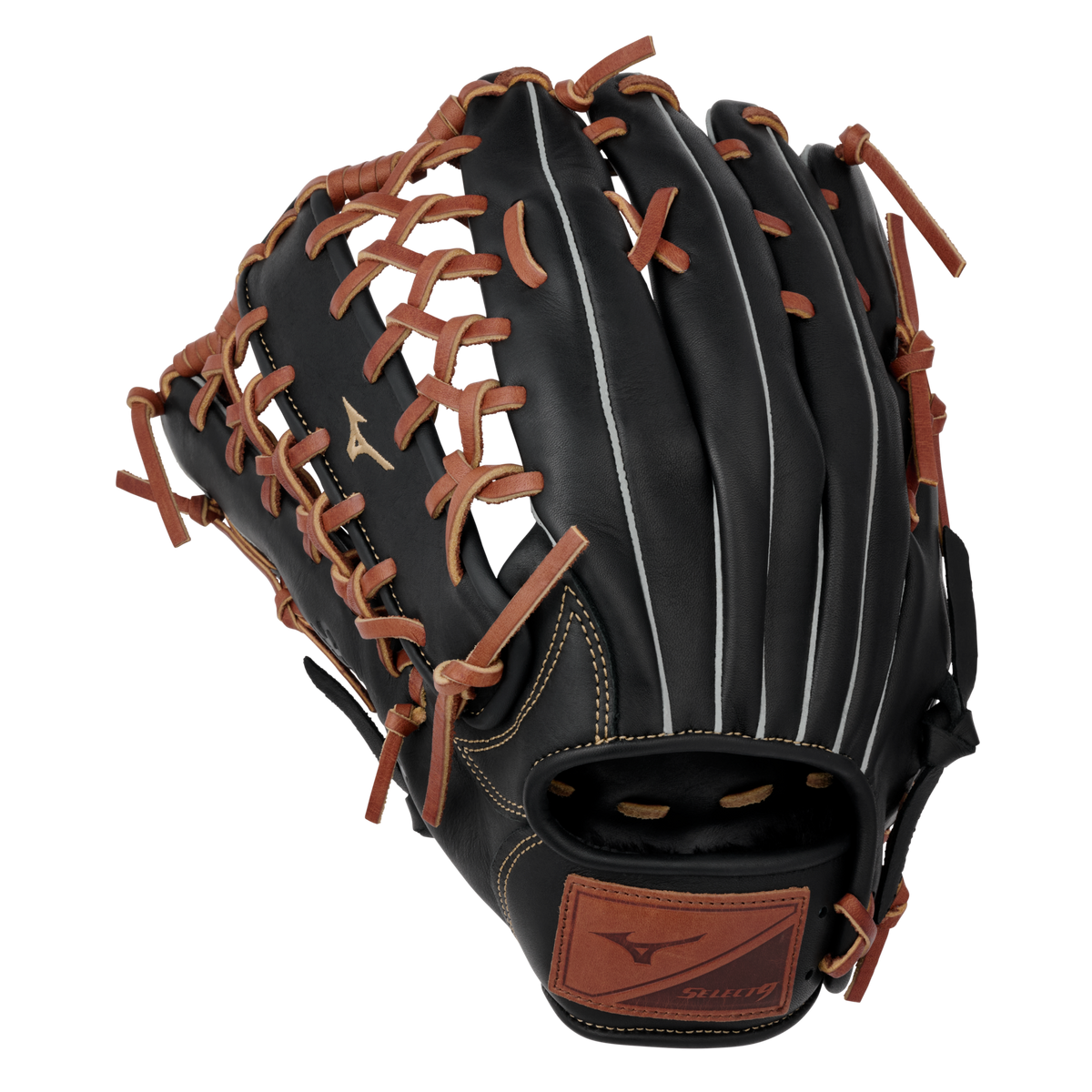 Select 9 Outfield Baseball Glove 12.5", Ichiro Web, BioSoft Leather, Center Pocket Design 4