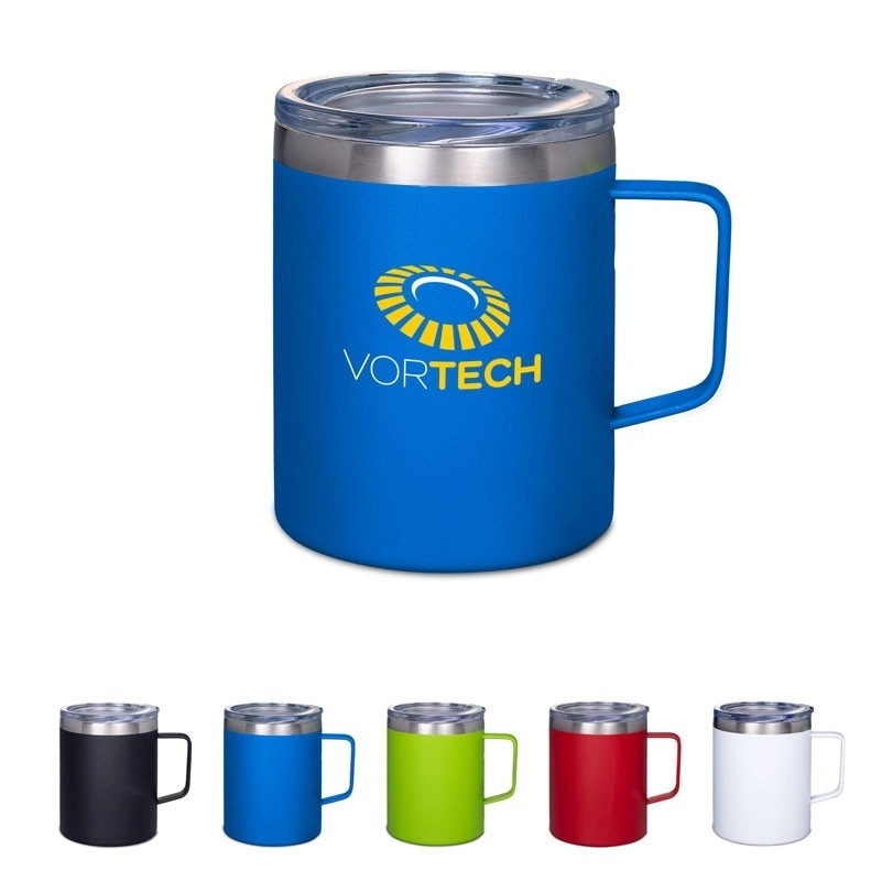 12 Oz. Vacuum Insulated Coffee Mug w/Handle 1