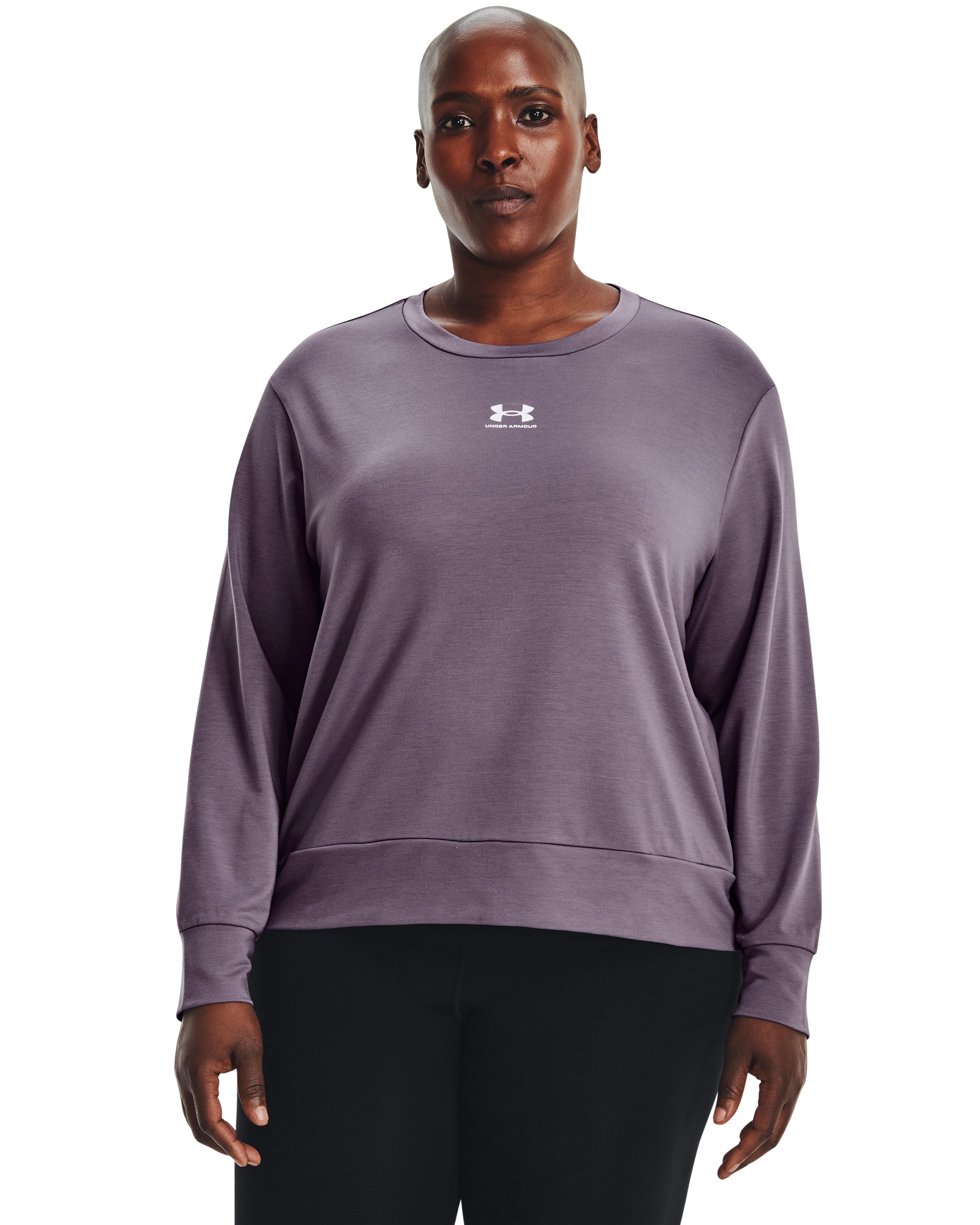 Women's UA Rival Terry Crew, custom hoodie or sweatshirt with logo imprint 2