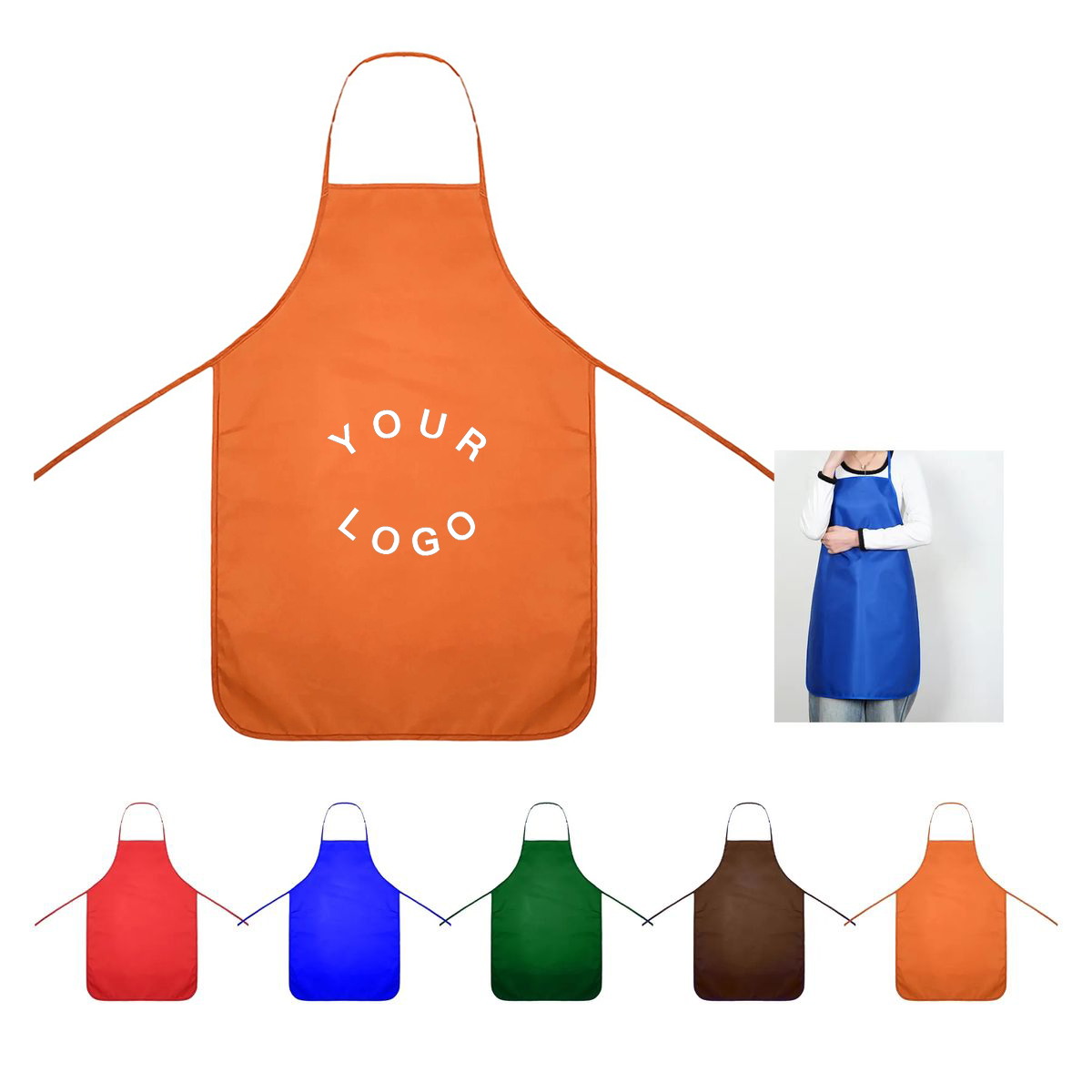 Full-Color Printed Cotton Apron for BBQs and Festivals 4