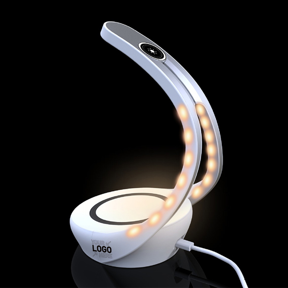 Fast Qi Wireless Charger Stand LED Desk Lamp 4