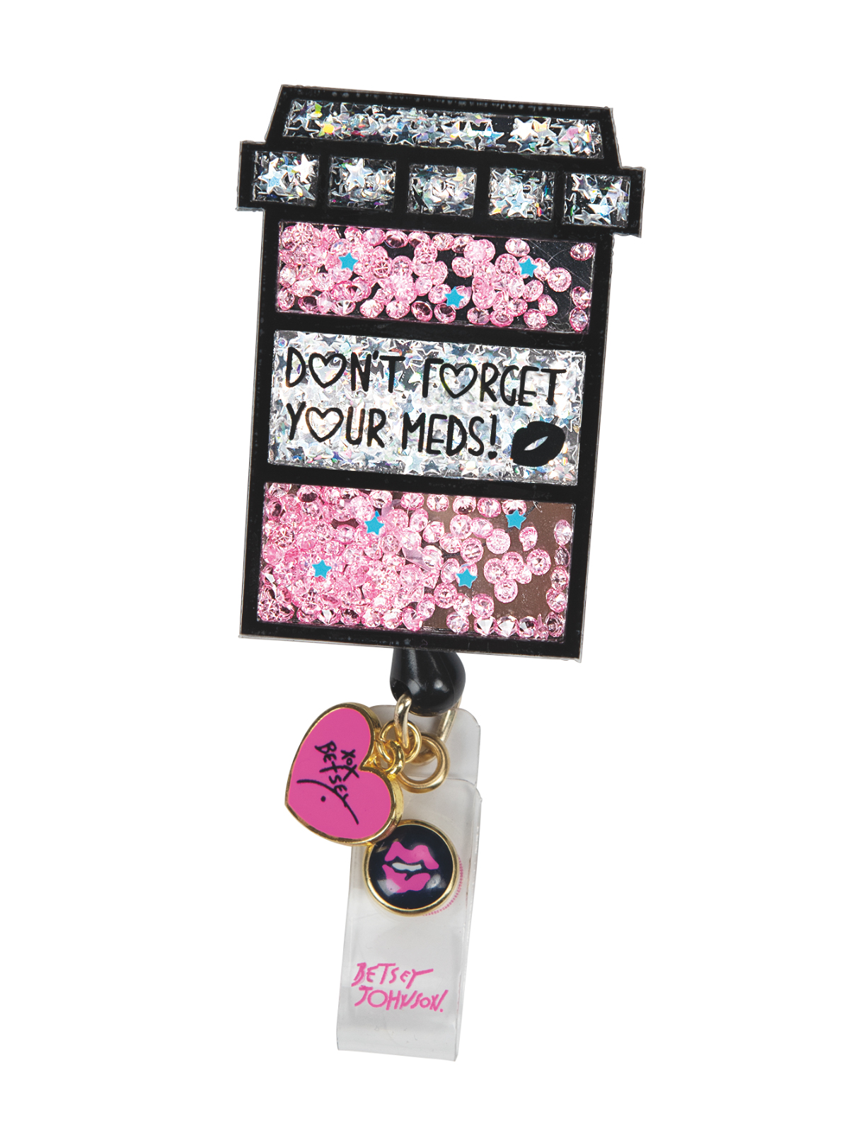 koi - Betsey Johnson - Retractable Cord With Snap Badge Holder Badge Reel 6