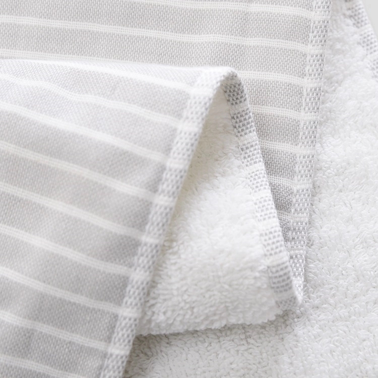 Custom Gift 100% Cotton Soft Striped Hand & Face Towel 2