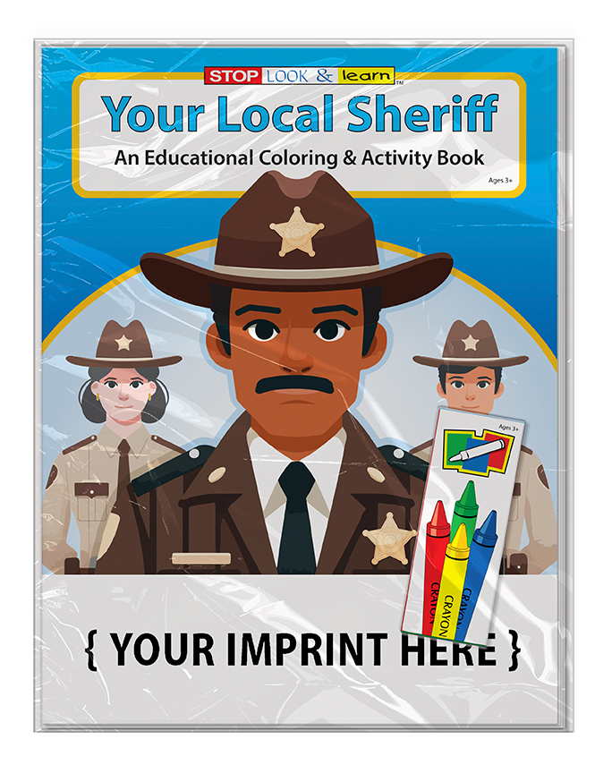 COLORING SET - Your Local Sheriff Coloring Book Fun Pack 4