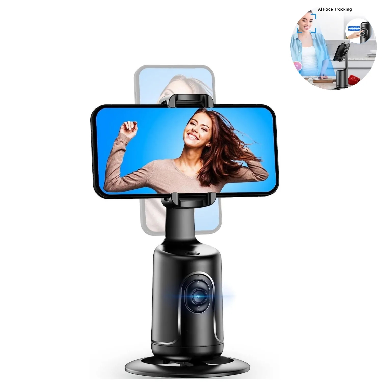 Portable Auto Face Tracking Phone Holder Tripod 7