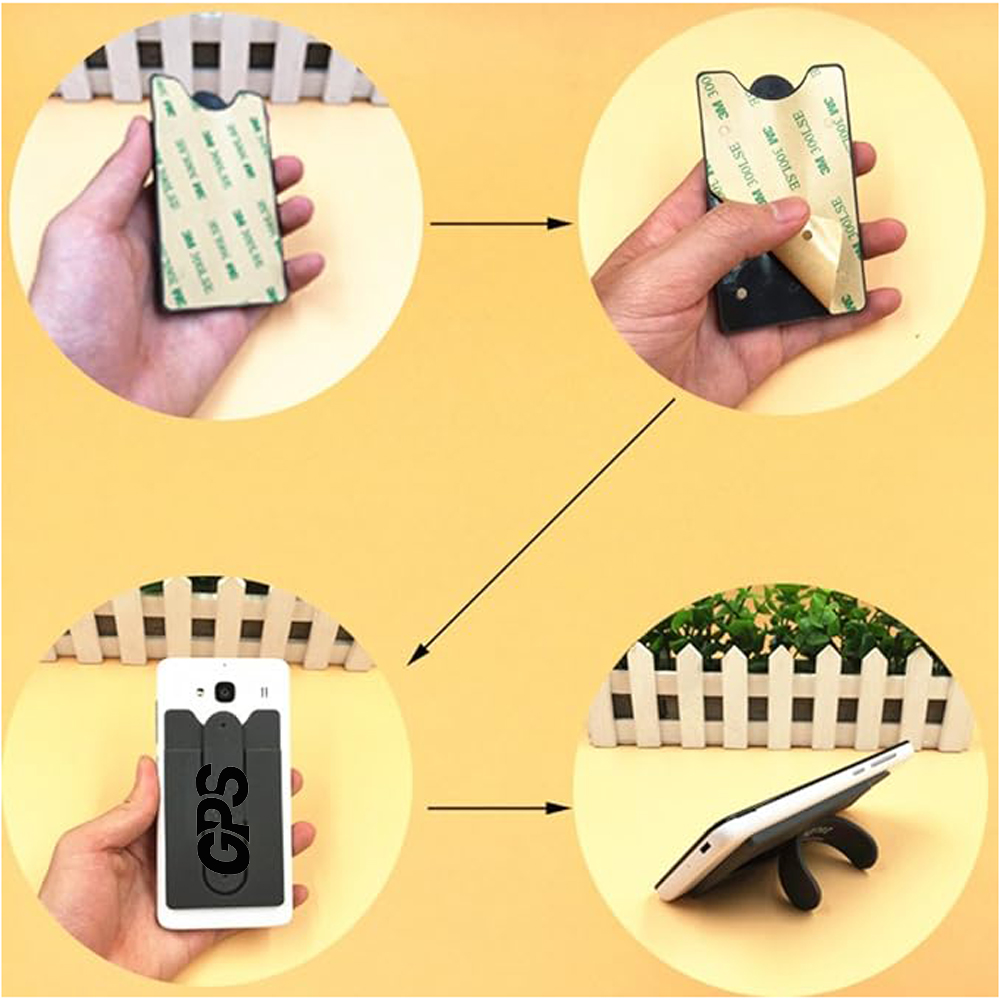 Silicone Card Case Mobile Phone Stand 2