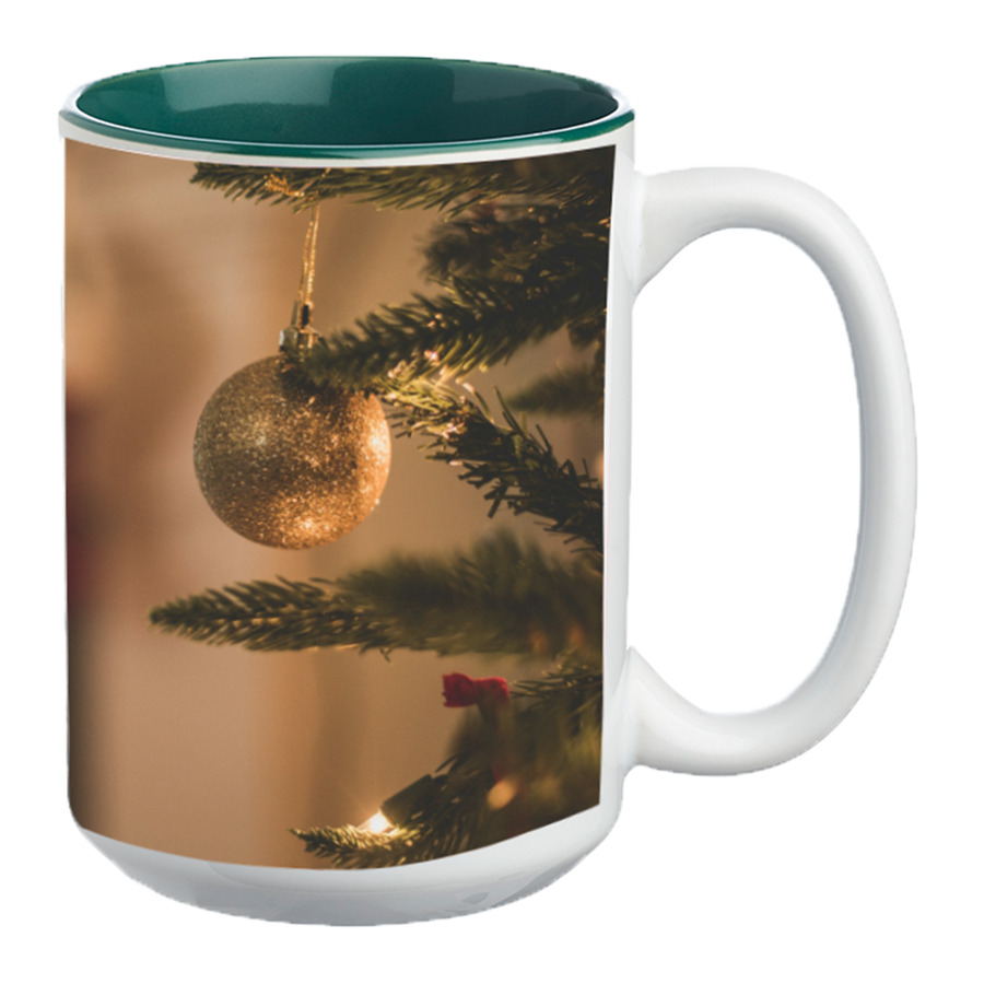 15 oz. Glossy Two-Tone Custom Photo Mug 11