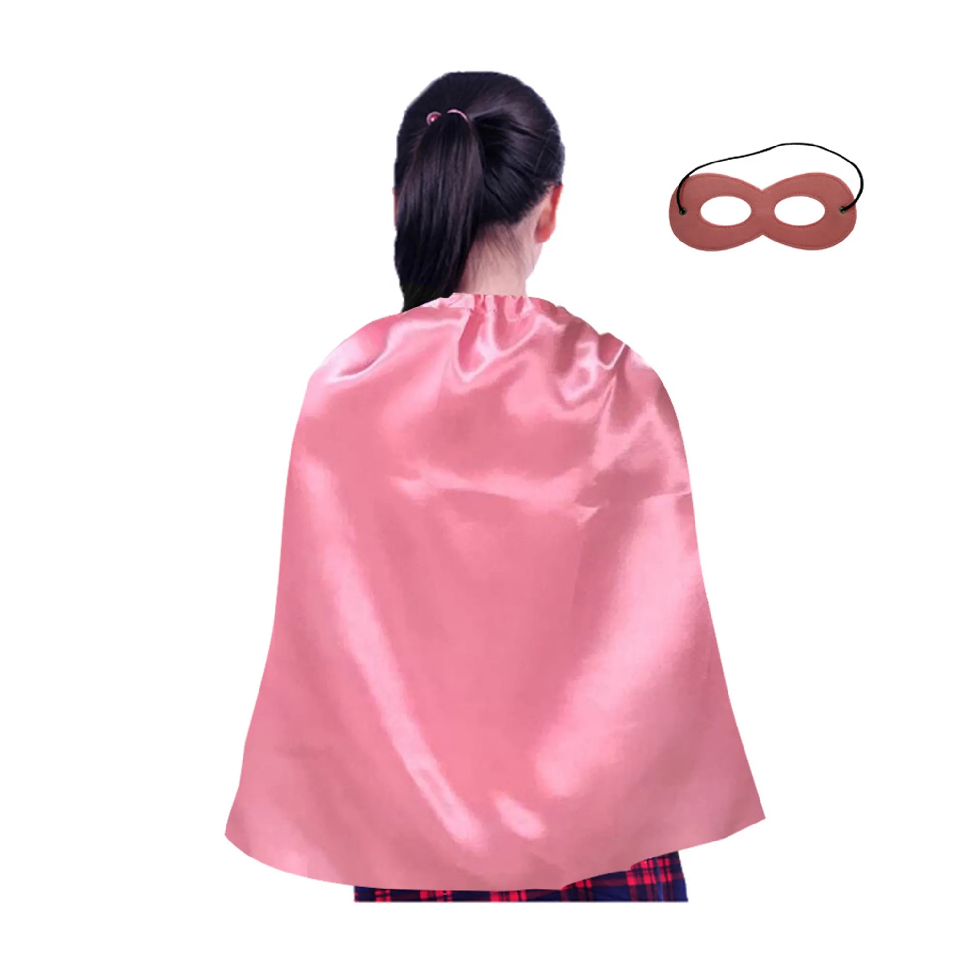 Youth Satin Hero Cape with Eye Mask Set 4