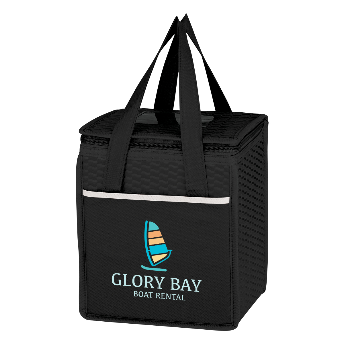 Non-Woven Wave Design Kooler Lunch Bag 18