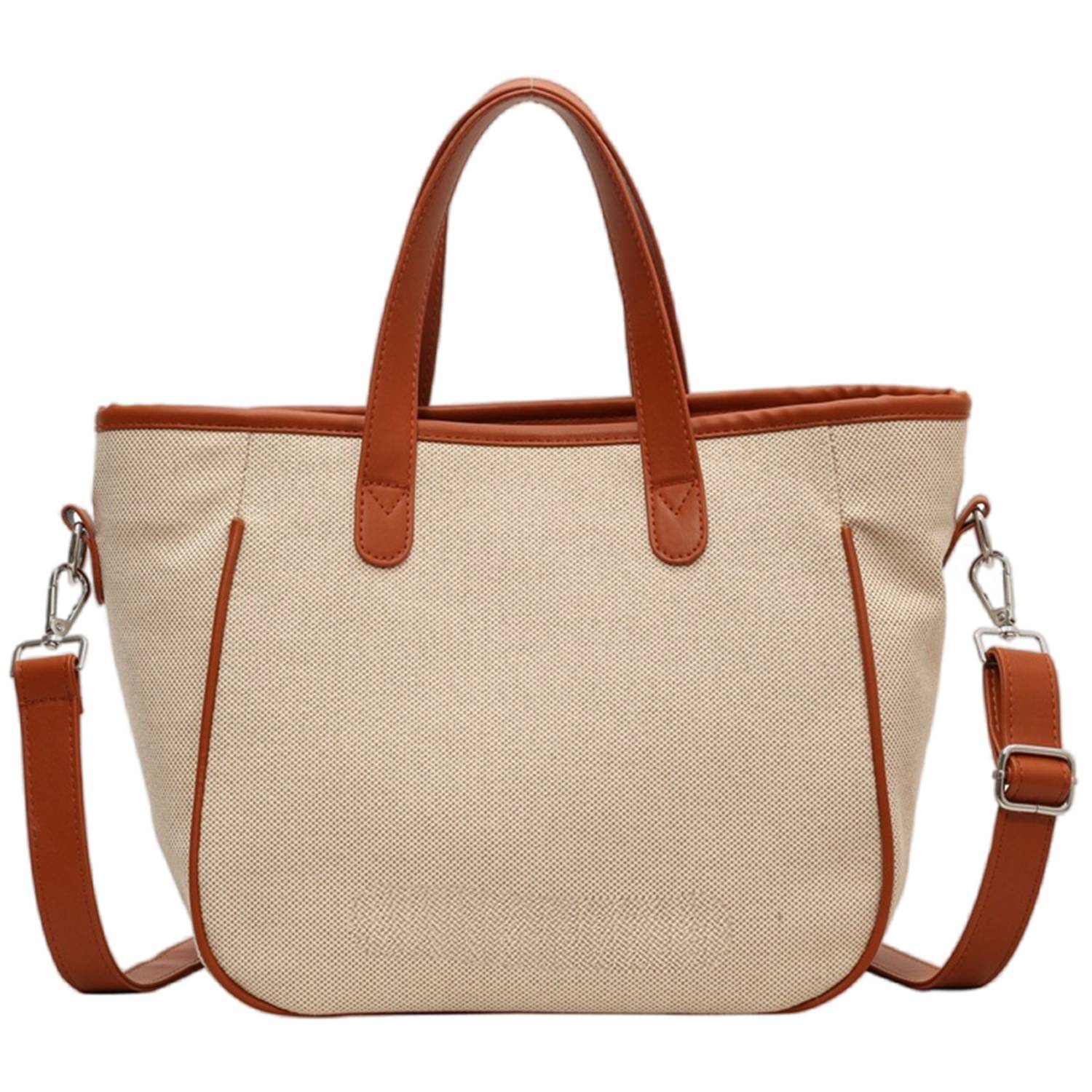 Canvas Crossbody Bag Fashion Color Clash Tote for Women 5