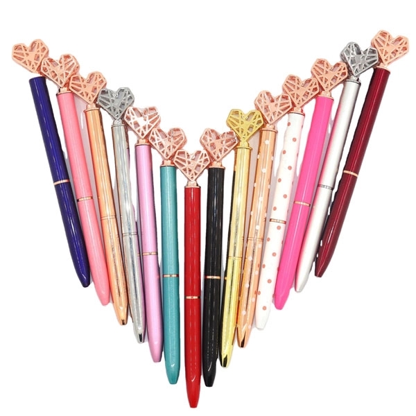 Heart Shaped Metal Ballpoint Pen 9