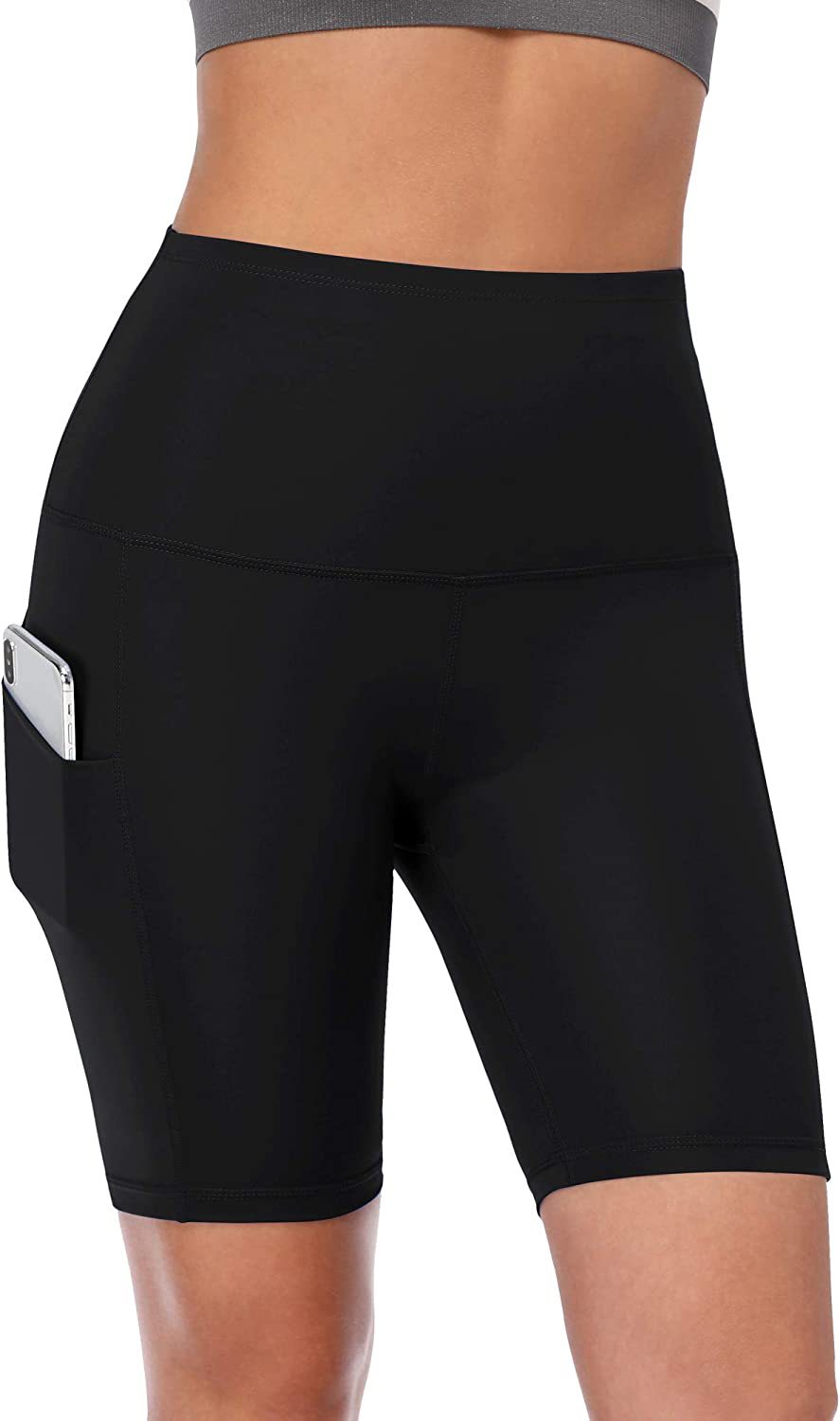 Women's High Waist Spandex Yoga Shorts 22