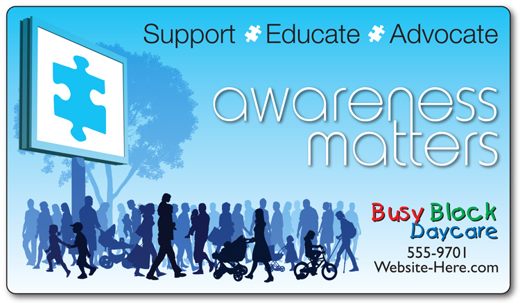 Awareness Magnet - 4x7 Round Corners - 25 Mil. 1