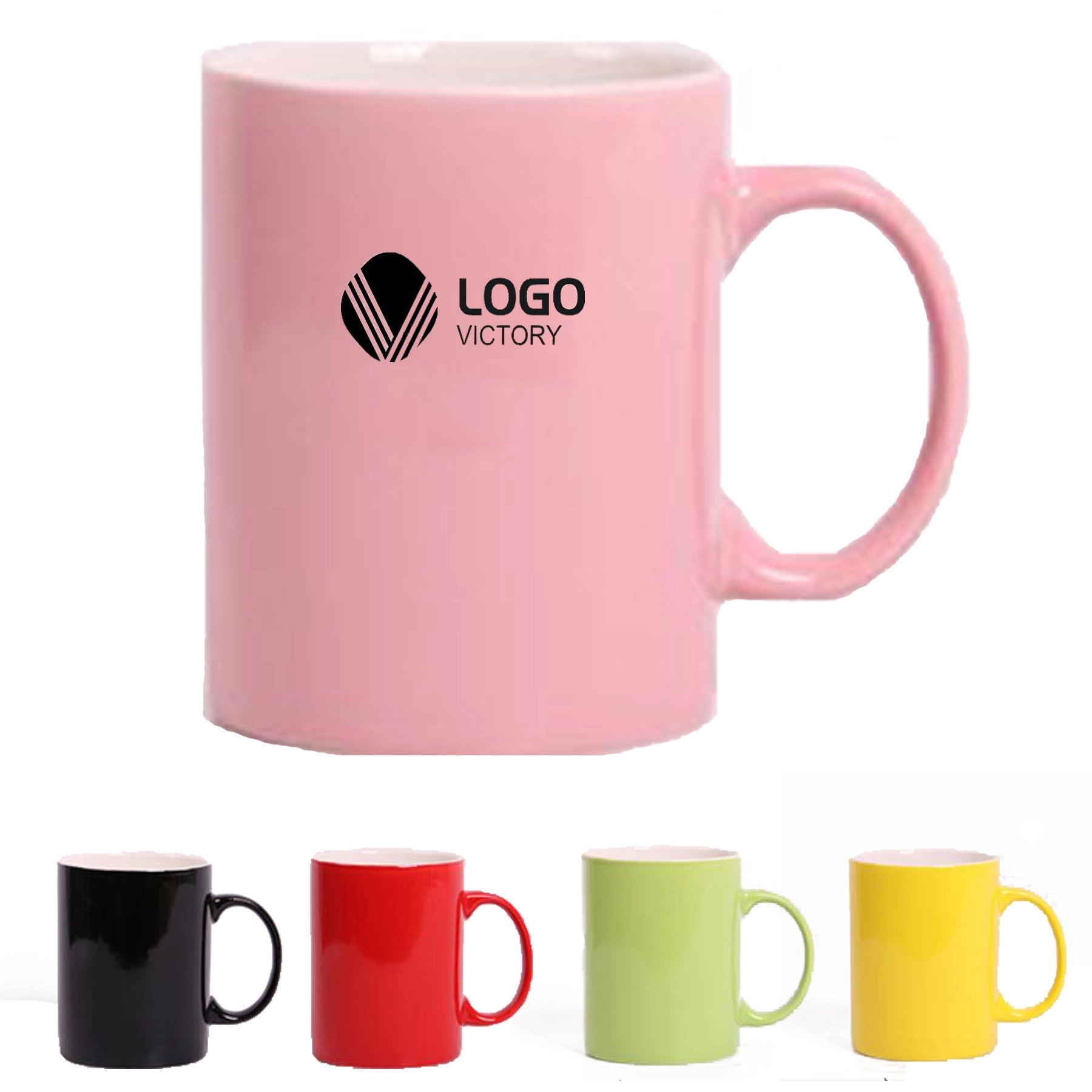 11 Oz. Colored Stoneware Mug With C-Handle 2