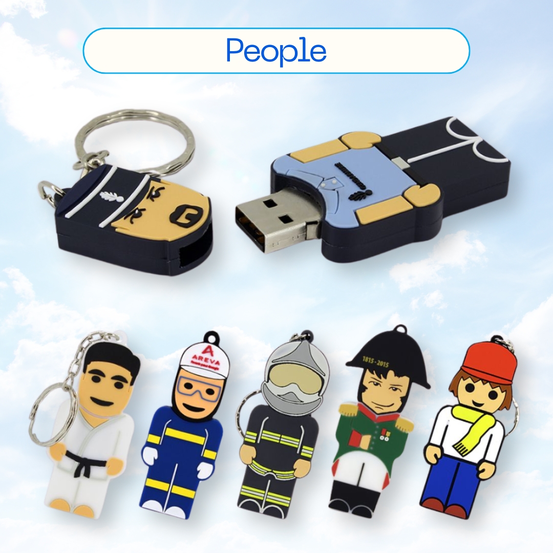 Custom People-Shaped USB Drives 1