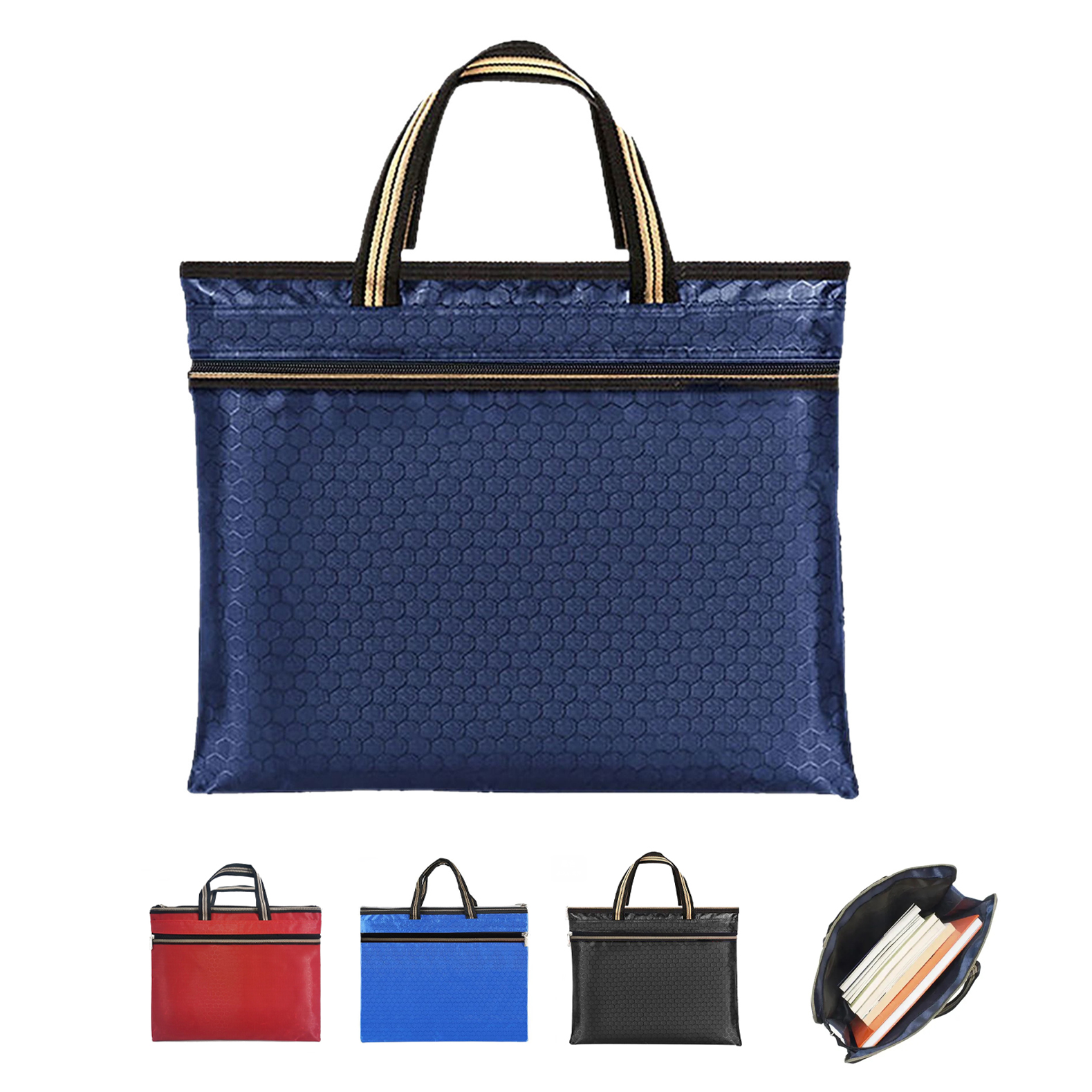 Document Bag with Handles and Zipper Pocket 2