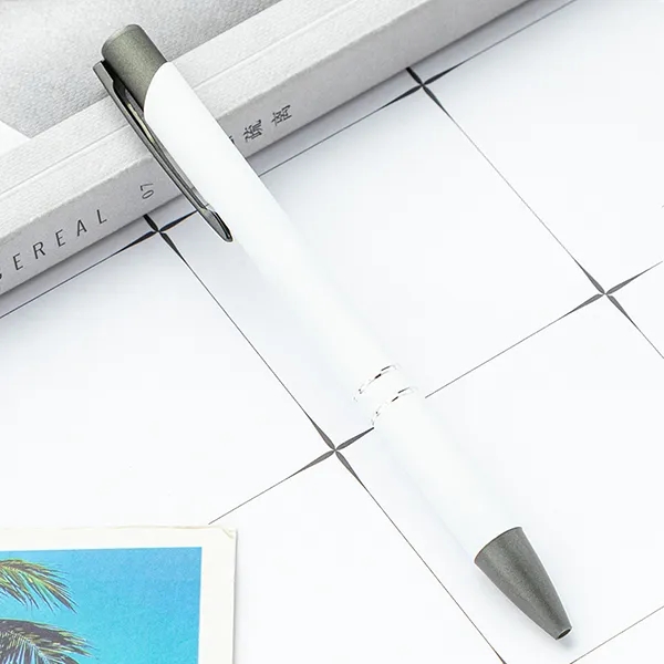 Metal Ballpoint Pen With Gunmetal Trim 4