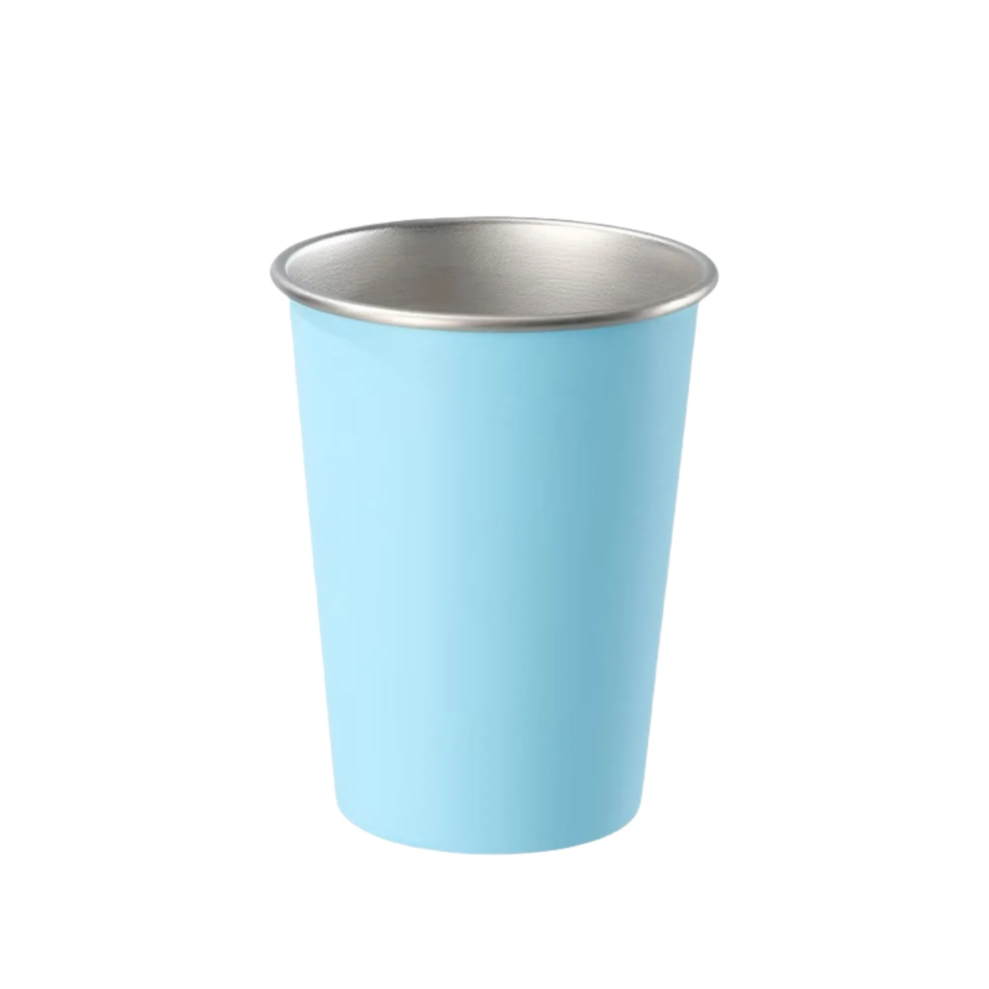 12oz Stainless Steel Cups Stackable Metal Drinking Glasses 9