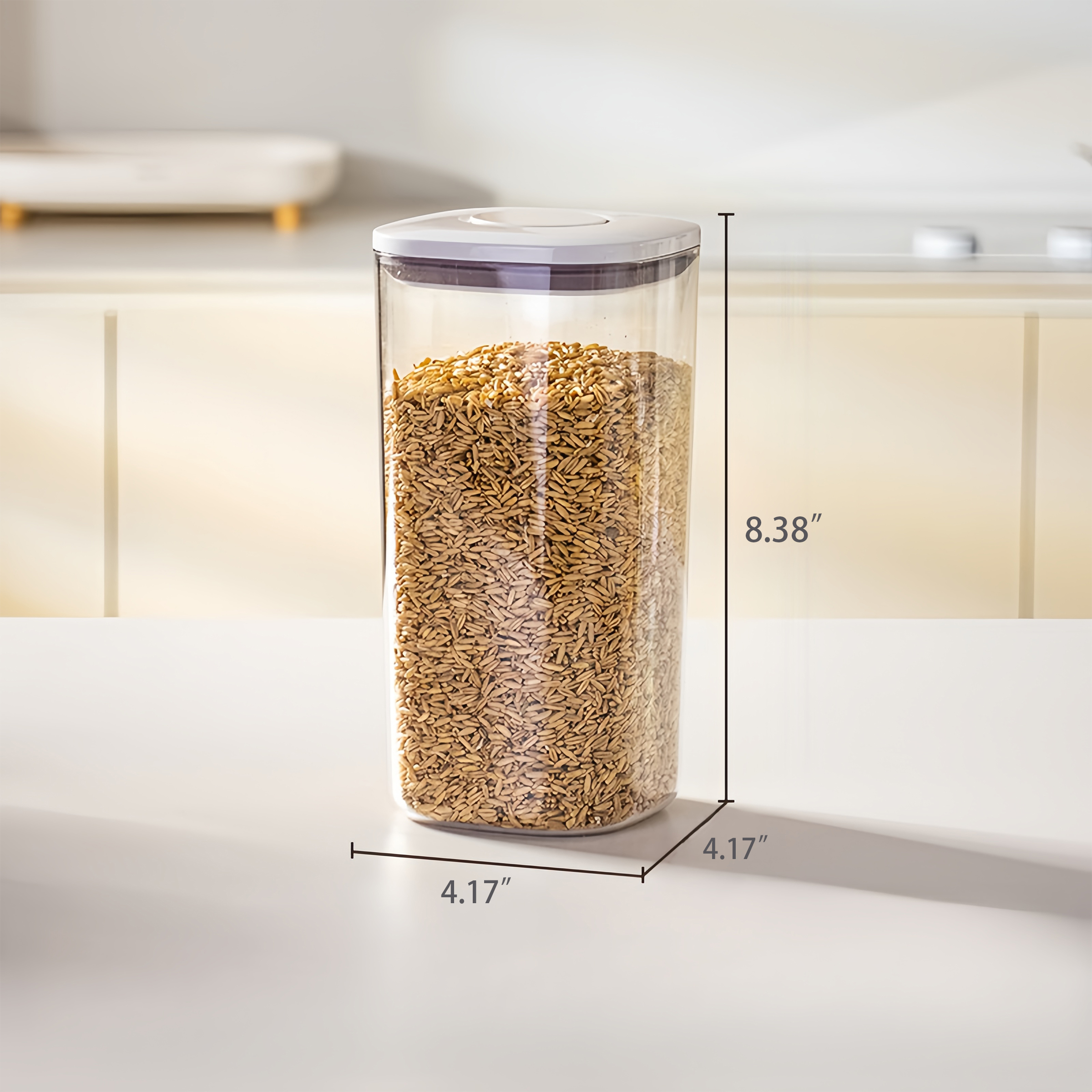 Plastic Airtight Food Storage Container With Easy-Pour Design 2
