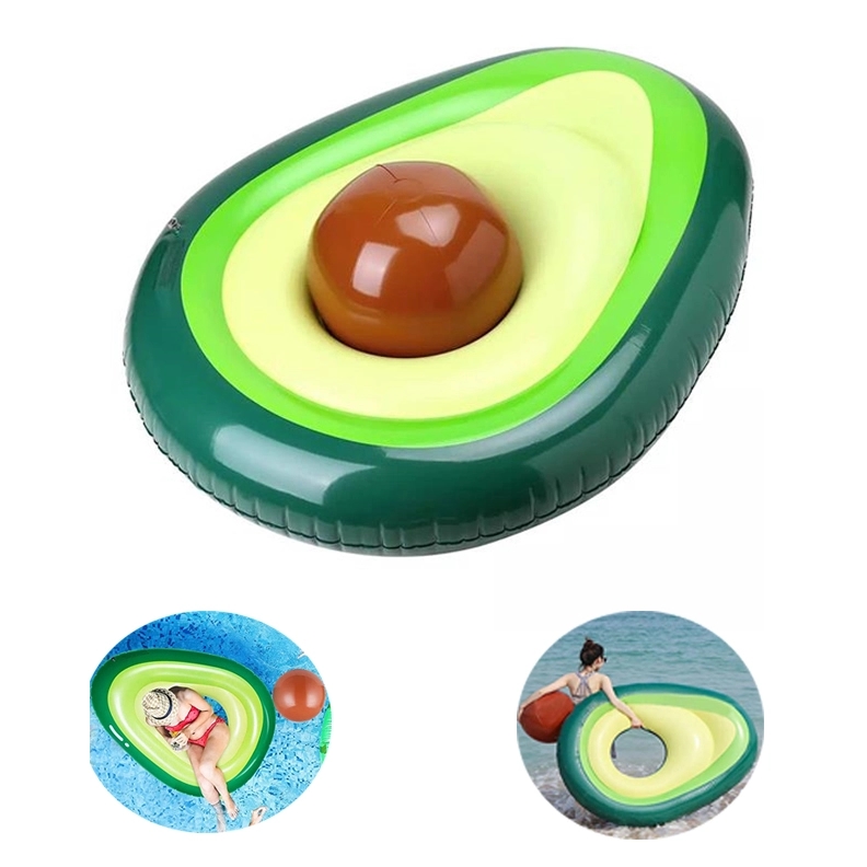 Inflatable avocado pool float With Ball 1