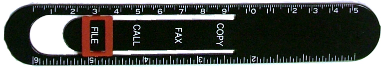 Ruler With Message Clip 5